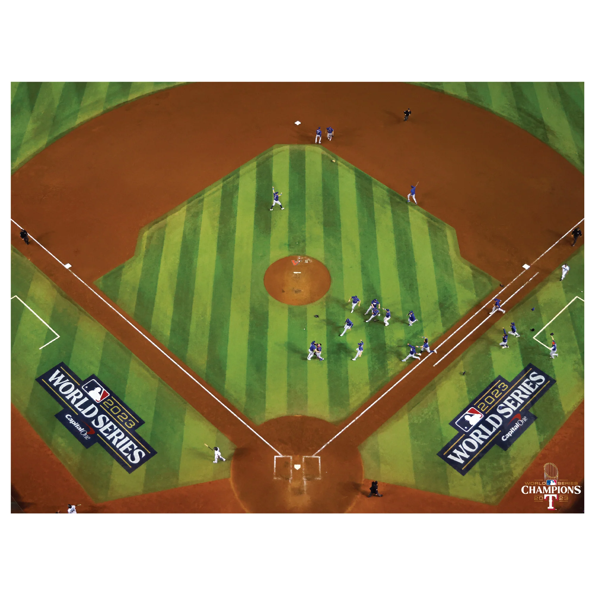2023 World Series Champions Overhead Celebration - Peel & Stick Poster - Official MLB - Texas Rangers - Reusable Vinyl Wall Decal - Image 2