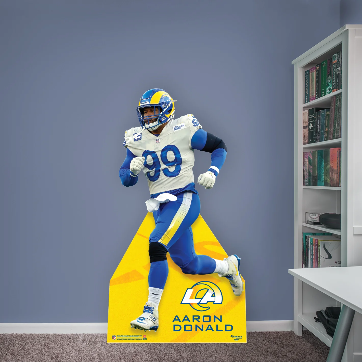Aaron Donald - Life-Size Stand Out - Official NFL - Los Angeles Rams - Foam Core Cutout