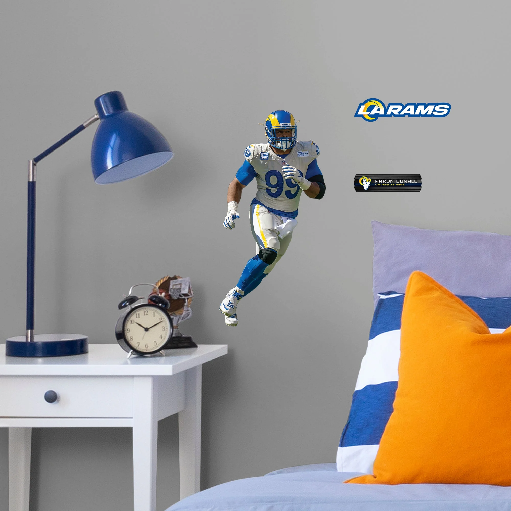 Aaron Donald - RealBig Collection - Official NFL - Los Angeles Rams - Reusable Vinyl Wall Decals #1 - Image 3