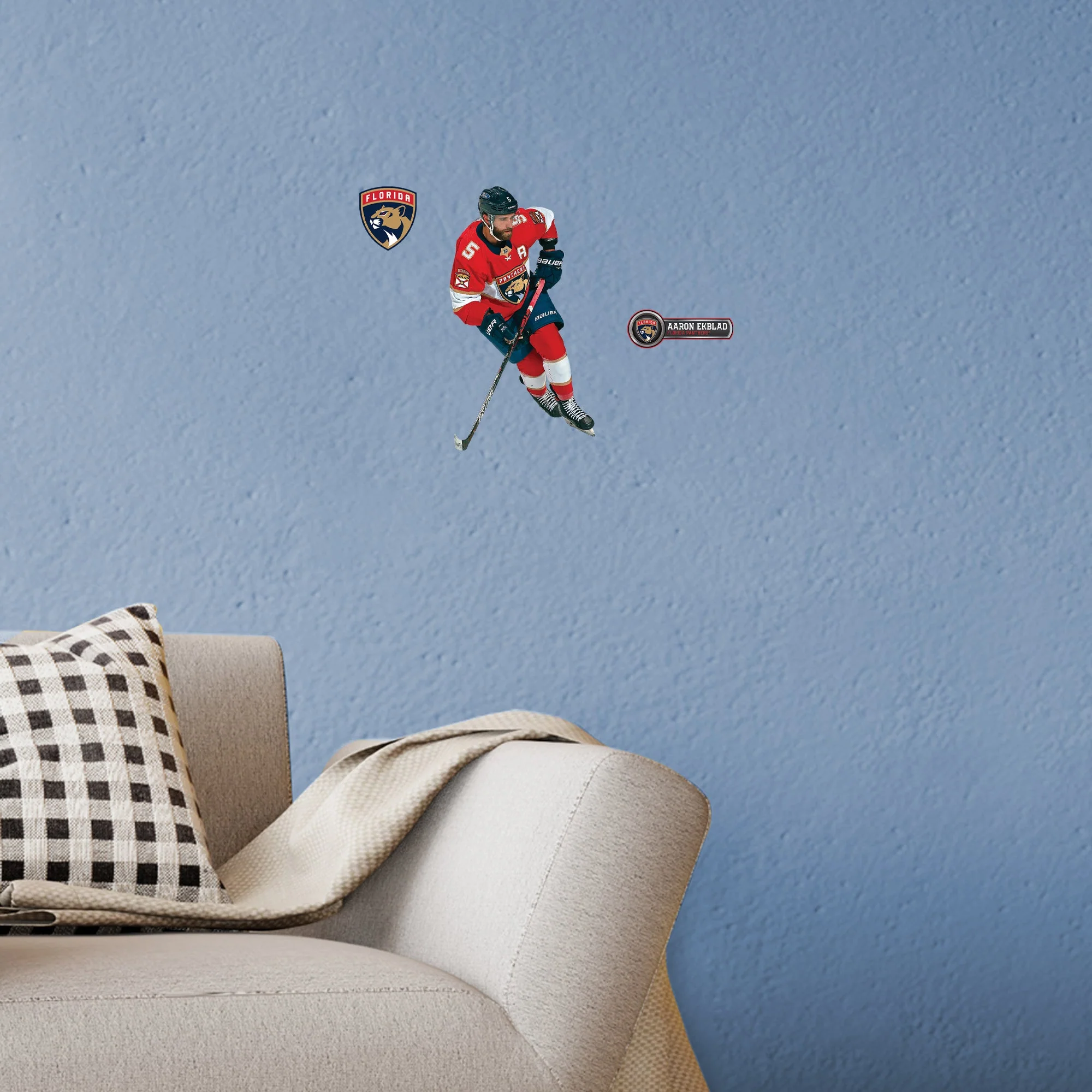 Aaron Ekblad - RealBig Collection - Official NHL - Florida Panthers - Reusable Vinyl Wall Decals - Image 4
