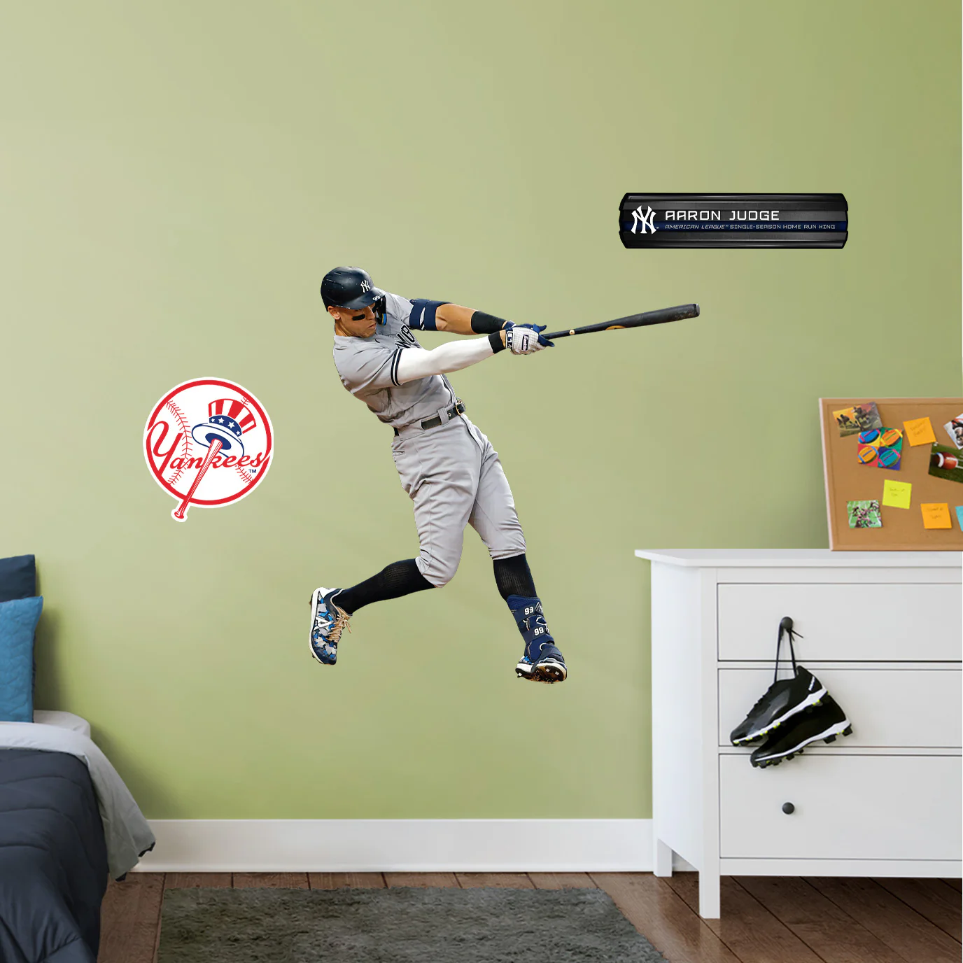 Aaron Judge - RealBig 62nd Home Run Collection - Official MLB - New York Yankees - Reusable Vinyl Wall Decals - Image 6
