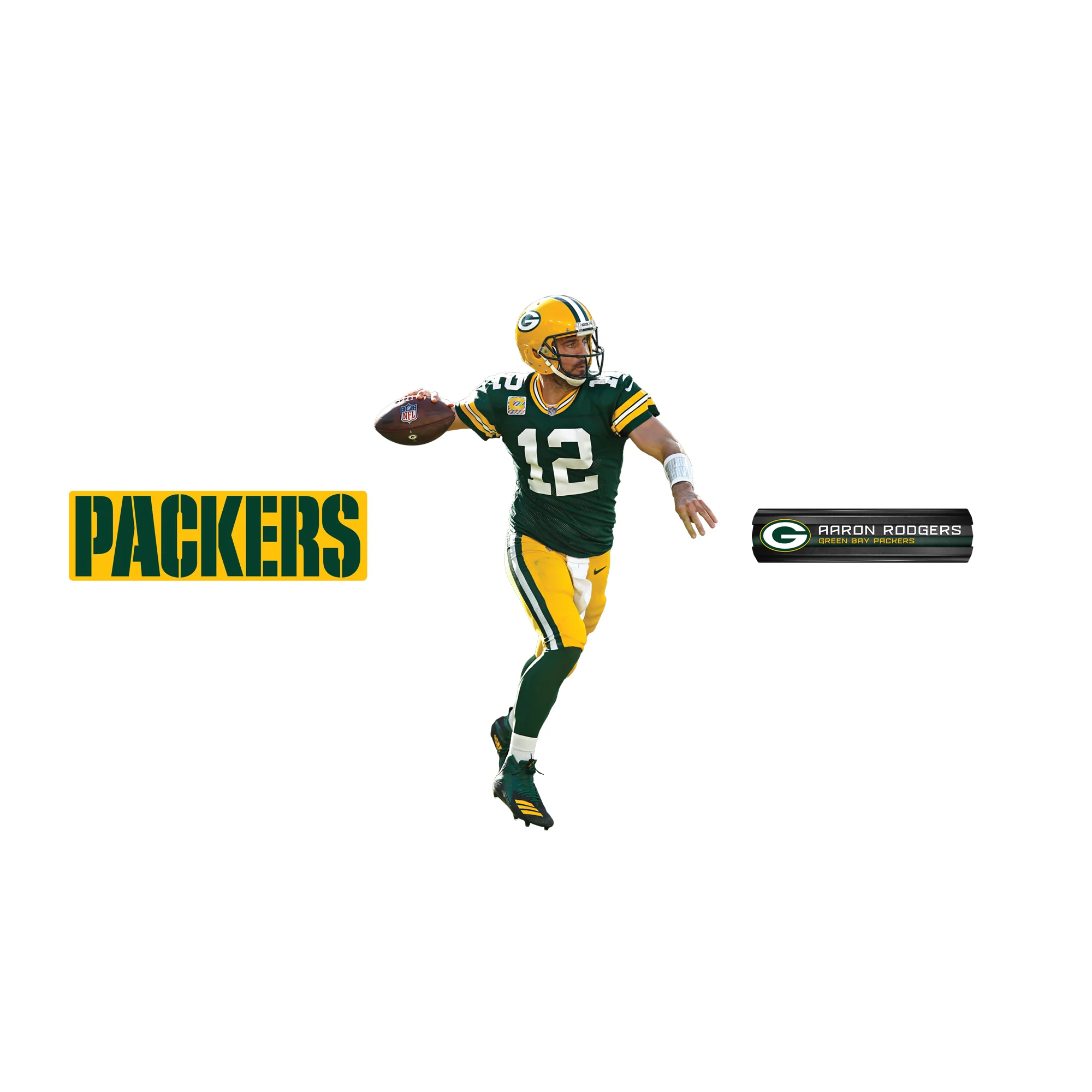 Aaron Rodgers - RealBig Collection - Official NFL - Green Bay Packers - Reusable Vinyl Wall Decals #1 - Image 4