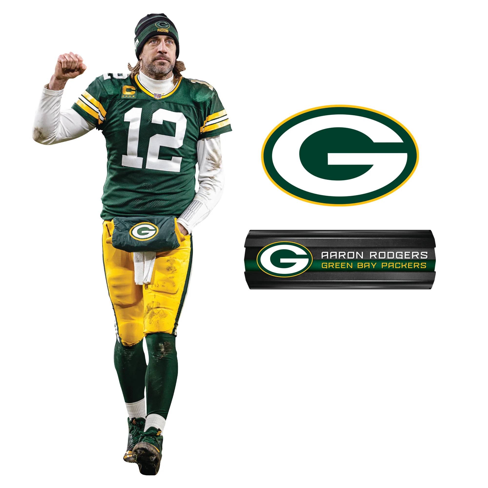 Aaron Rodgers - RealBig Victory Collection - Official NFL - Green Bay Packers - Reusable Vinyl Wall Decals - Image 6