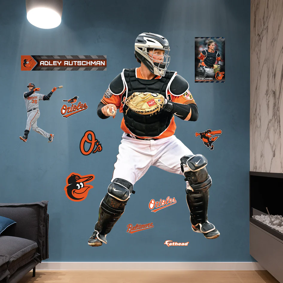 Adley Rutschman - RealBig Catcher Collection - Official MLB - Baltimore Orioles - Reusable Vinyl Wall Decals - Image 3