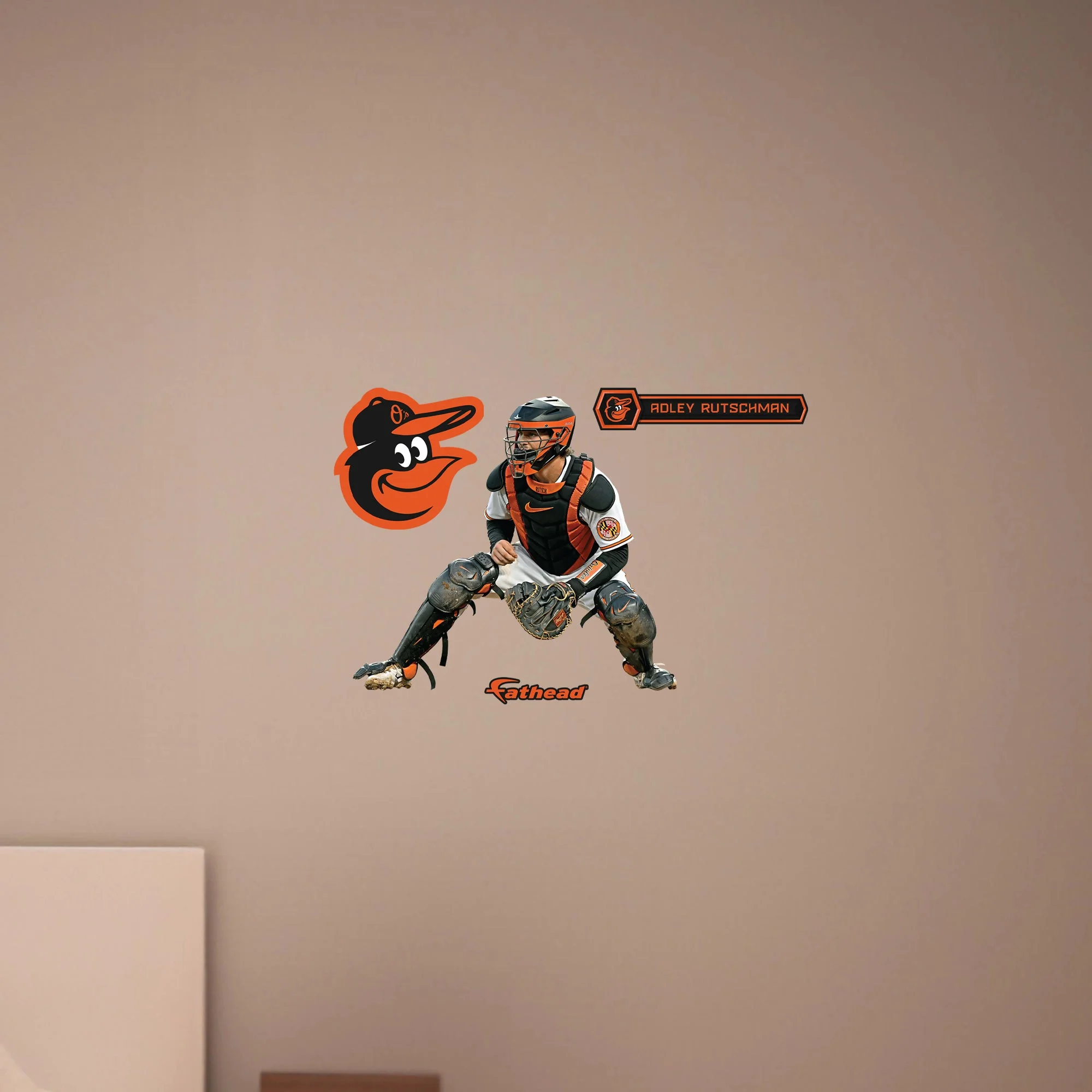 Adley Rutschman - RealBig Protect the Plate Collection - Official MLB - Baltimore Orioles - Reusable Vinyl Wall Decals - Image 7