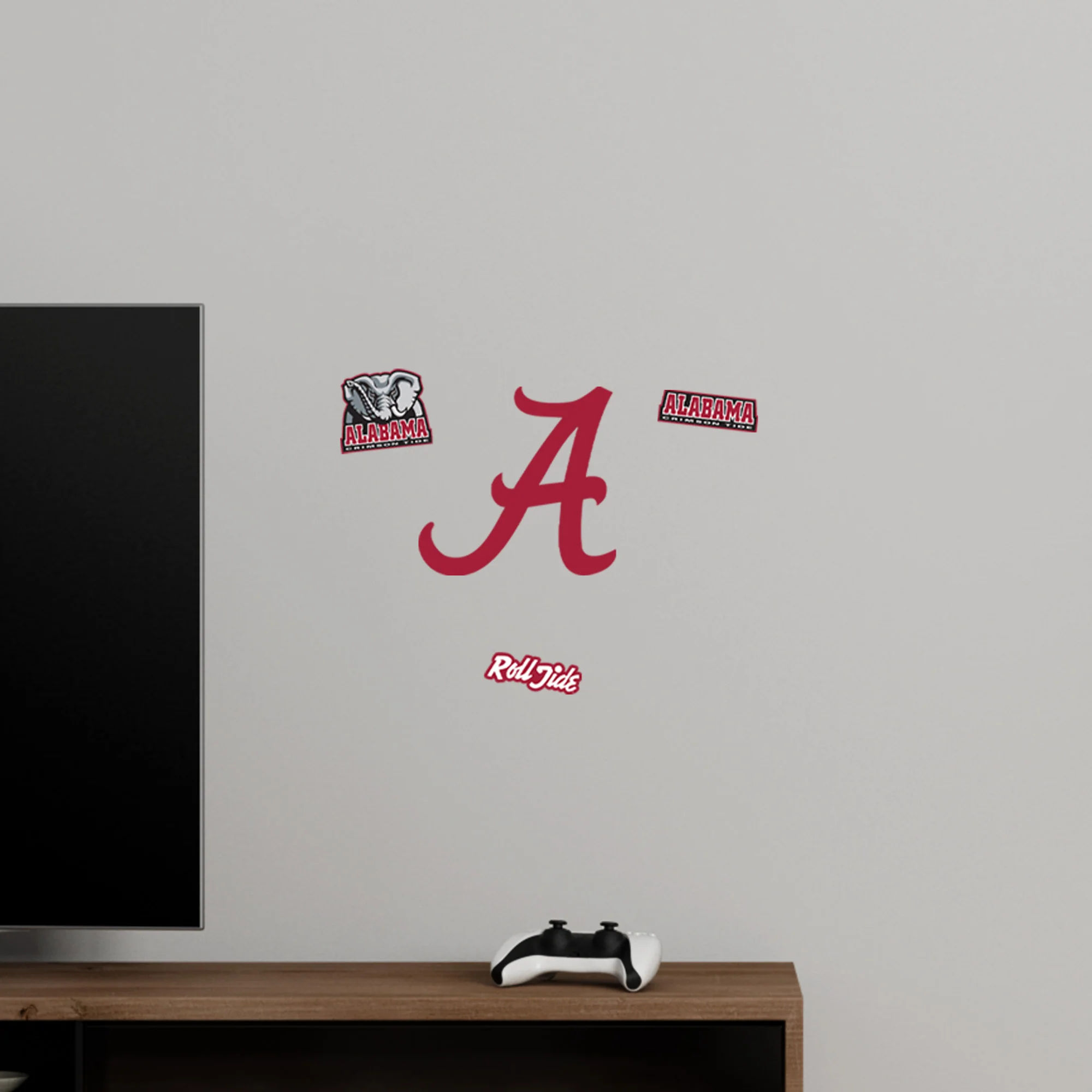 Alabama Crimson Tide - RealBig 'A' Logo Collection - Official NCAA - Reusable Vinyl Wall Decals - Image 7