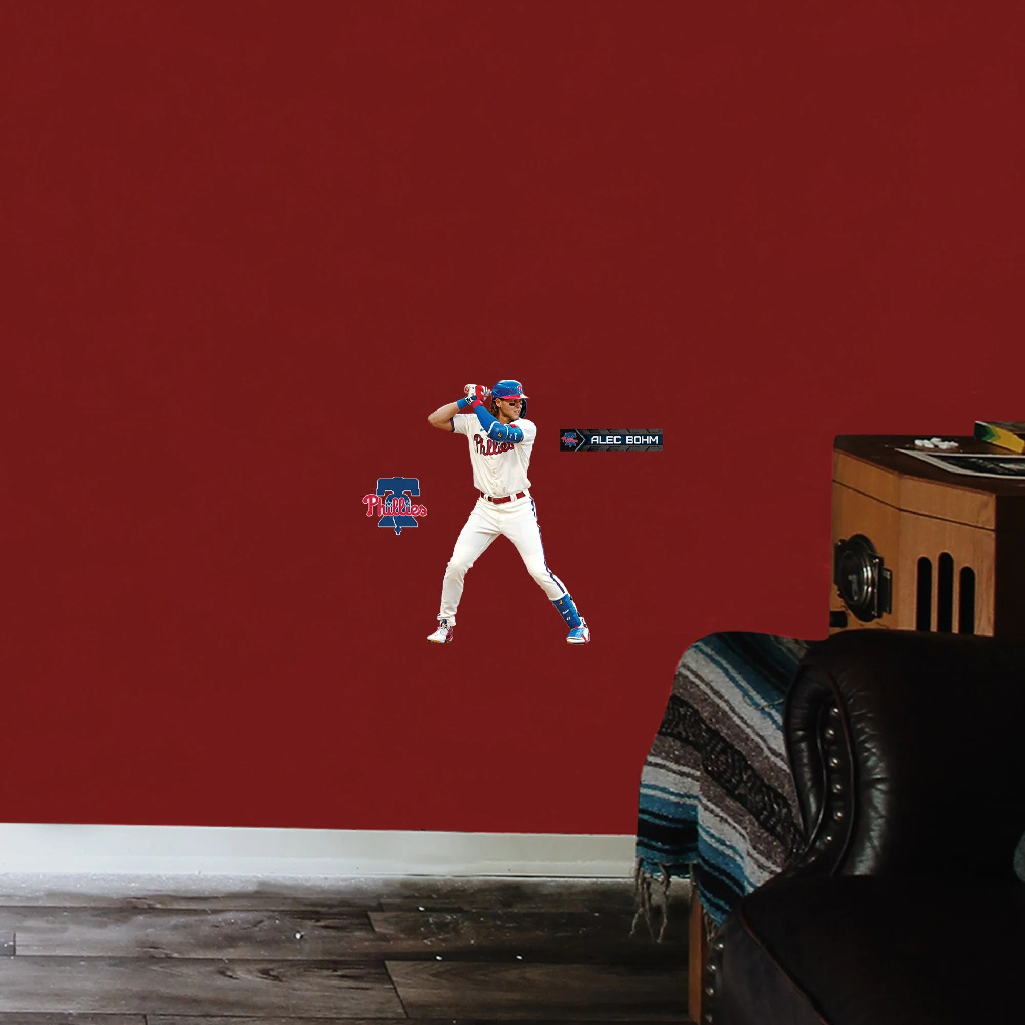 Alec Bohm - RealBig Collection - Official MLB - Philadelphia Phillies - Reusable Vinyl Wall Decals - Image 7