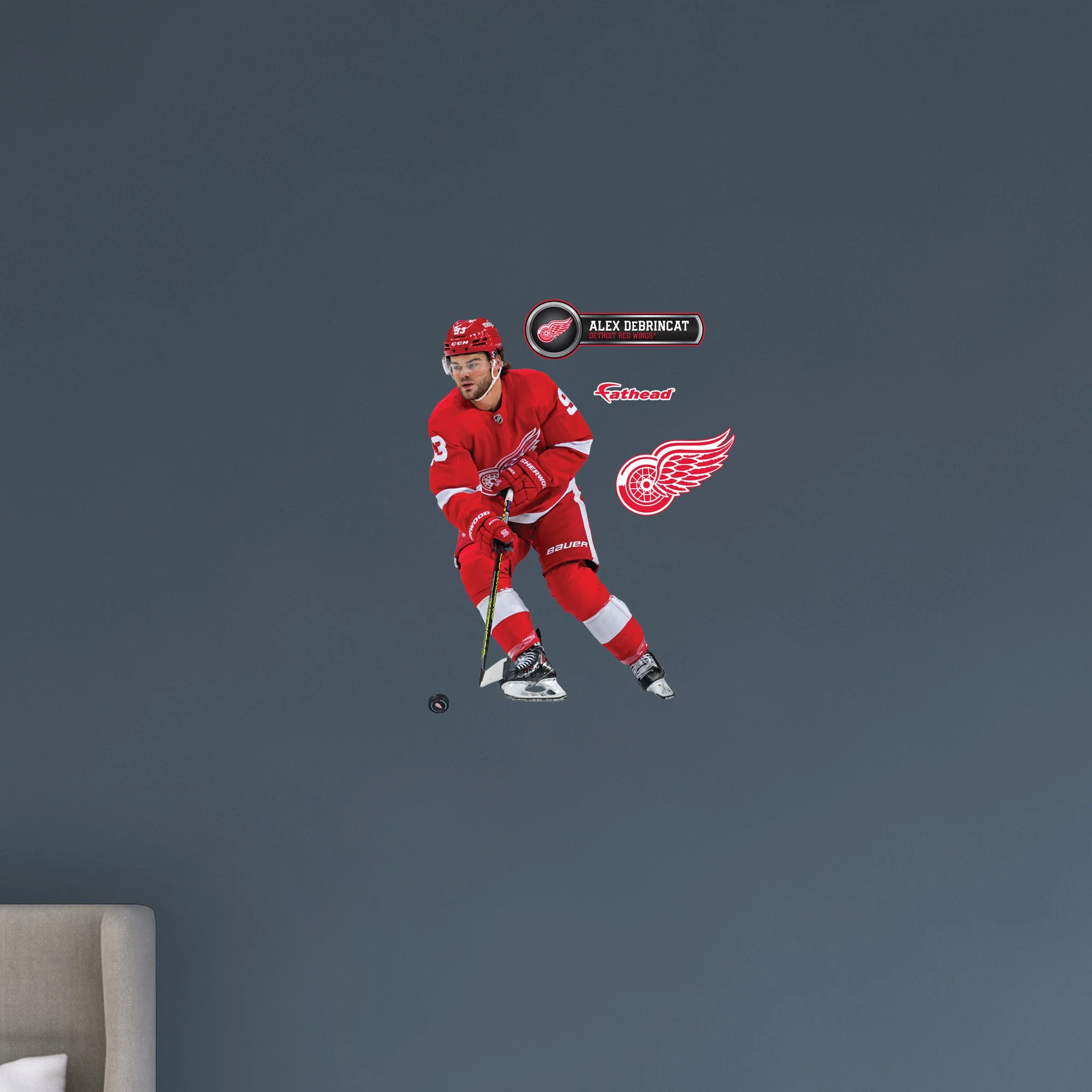 Alex DeBrincat - RealBig Collection - Official NHL - Detroit Red Wings - Reusable Vinyl Wall Decals - Image 8