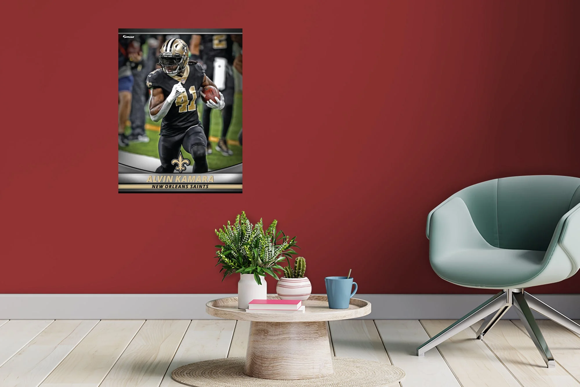 Alvin Kamara - GameStars Series - Peel & Stick Poster - Official NFL - New Orleans Saints - Reusable Vinyl Wall Decal - Image 6
