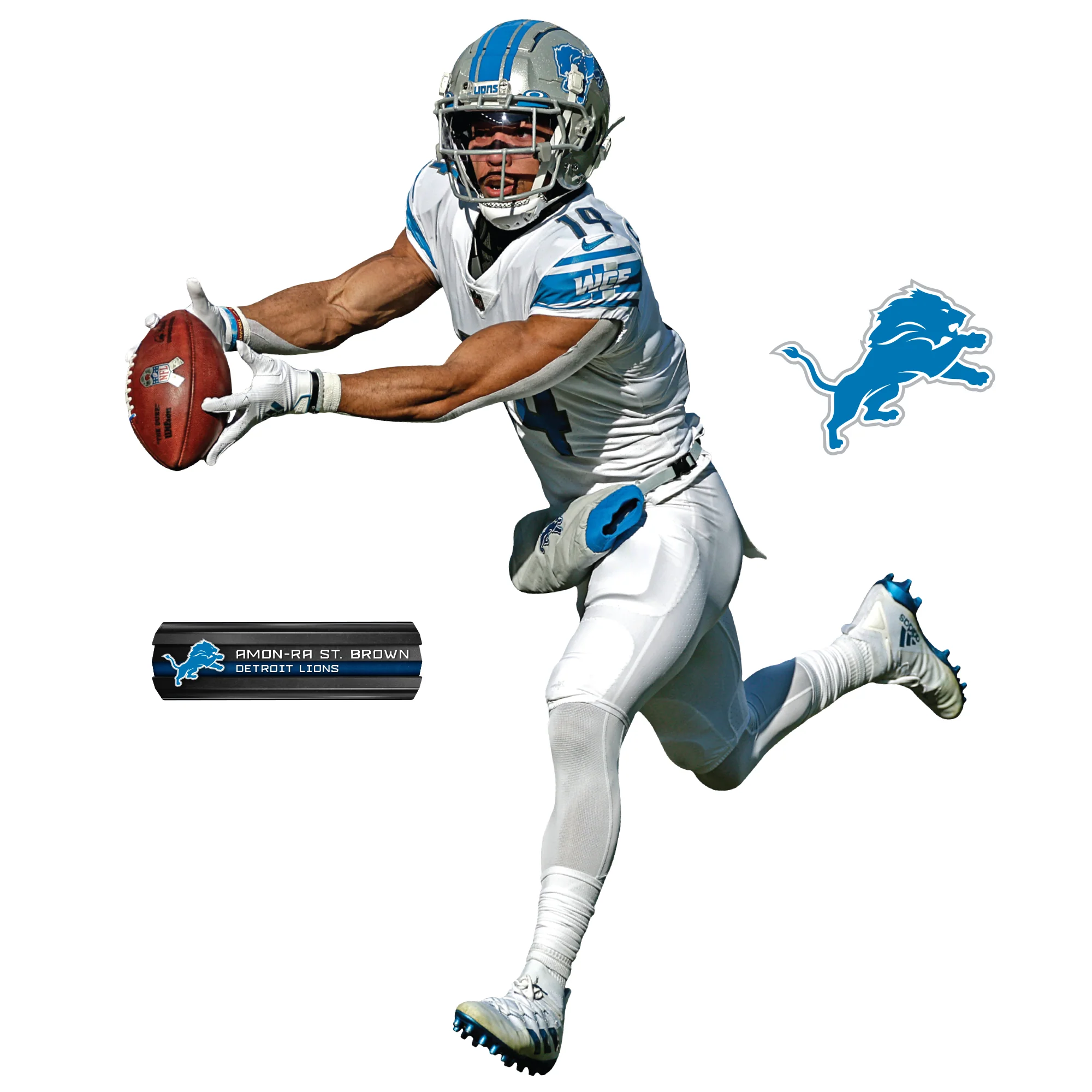 Amon-Ra St. Brown Catch - RealBig Collection - Official NFL - Detroit Lions - Reusable Vinyl Wall Decals - Image 5