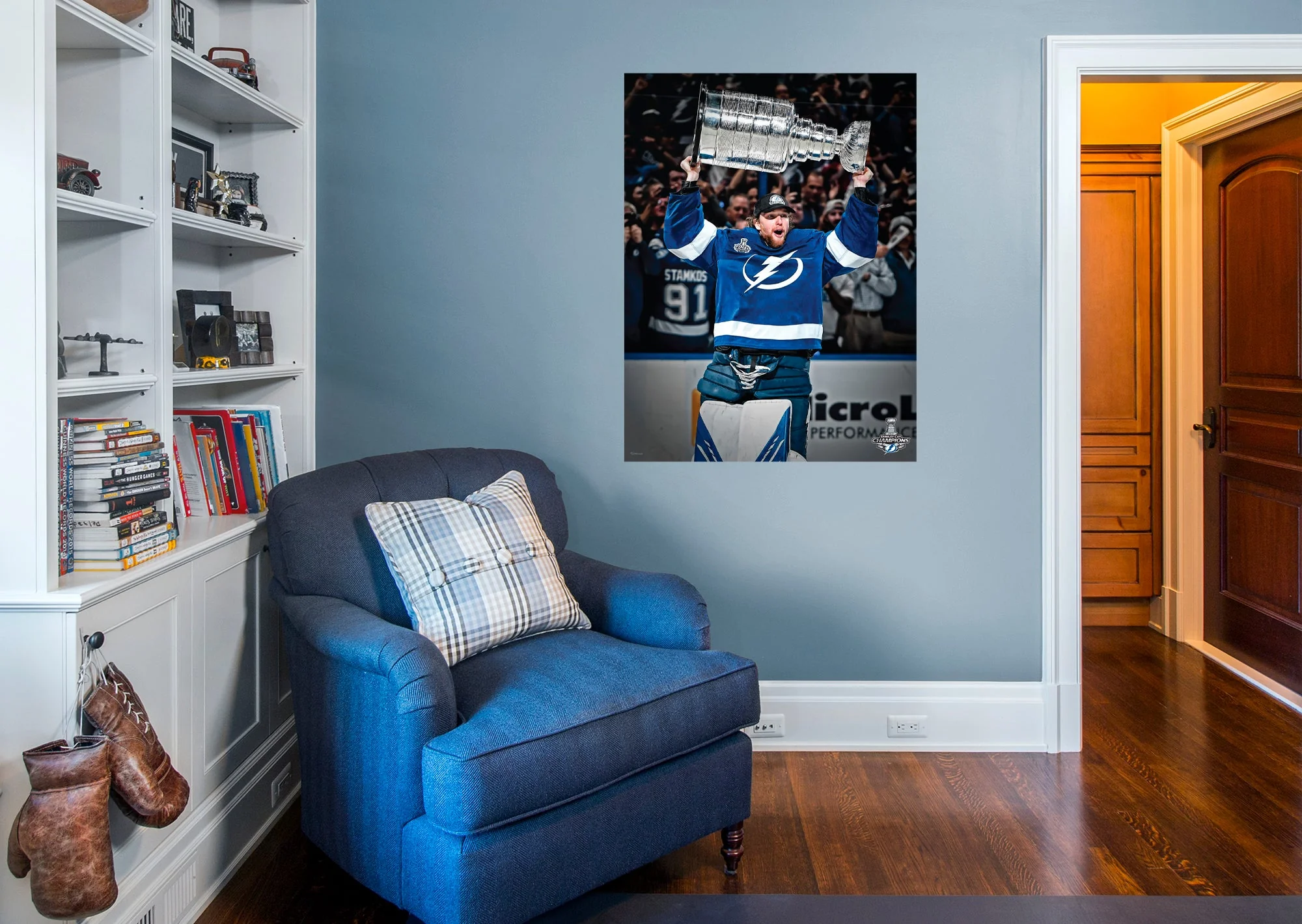 Andrei Vasilevskiy - 2020 Stanley Cup Hoist - Peel & Stick Poster - Official NHL - Tampa Bay Lightning - Reusable Vinyl Wall Decal - Image 4