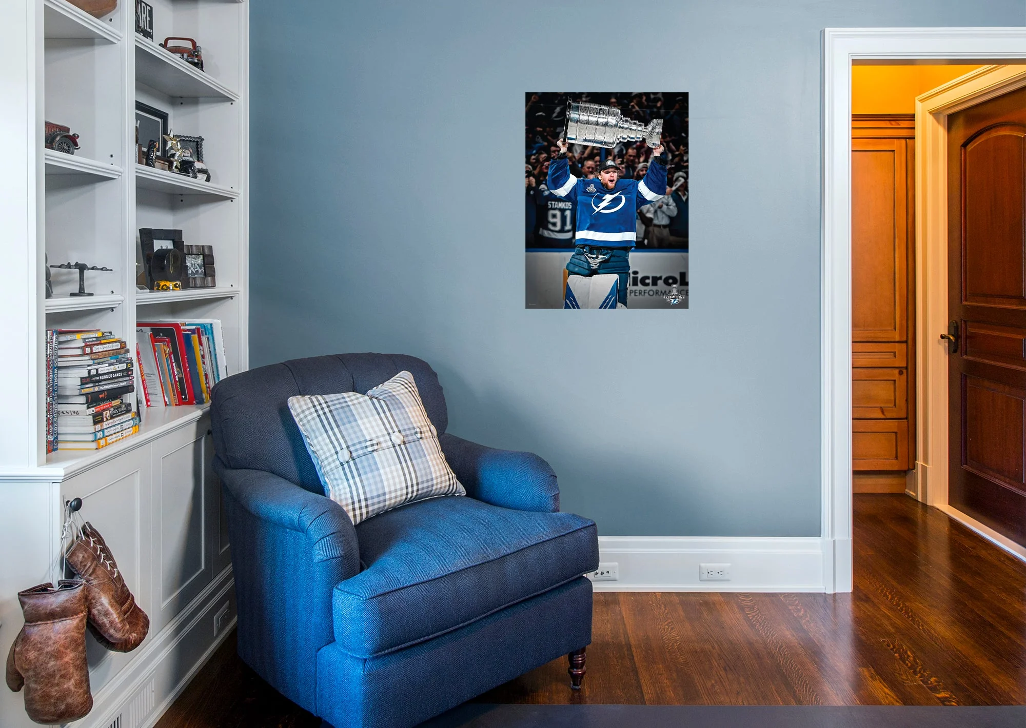 Andrei Vasilevskiy - 2020 Stanley Cup Hoist - Peel & Stick Poster - Official NHL - Tampa Bay Lightning - Reusable Vinyl Wall Decal - Image 5