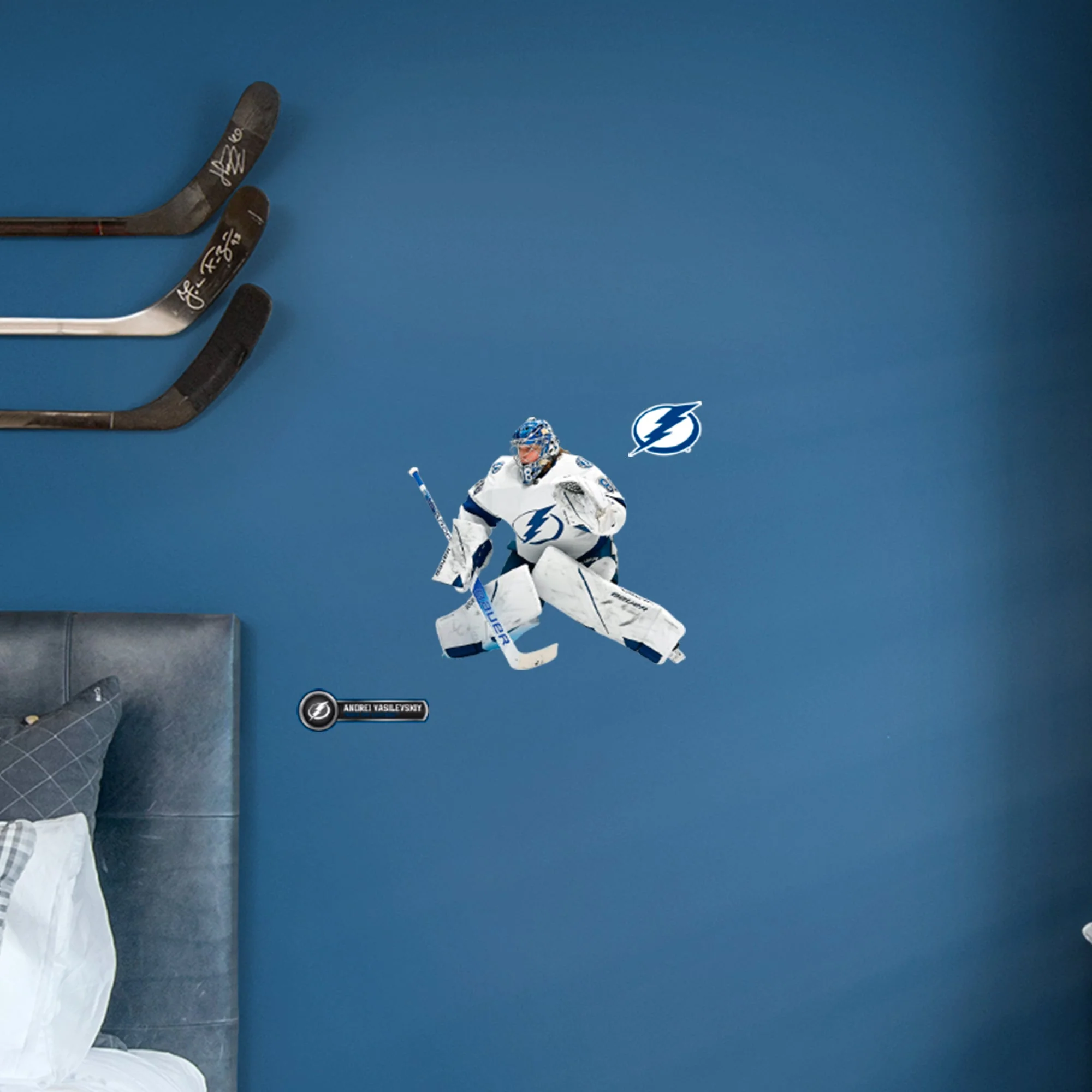 Andrei Vasilevskiy - RealBig Collection - Official NHL - Tampa Bay Lightning - Reusable Vinyl Wall Decals #2 - Image 7
