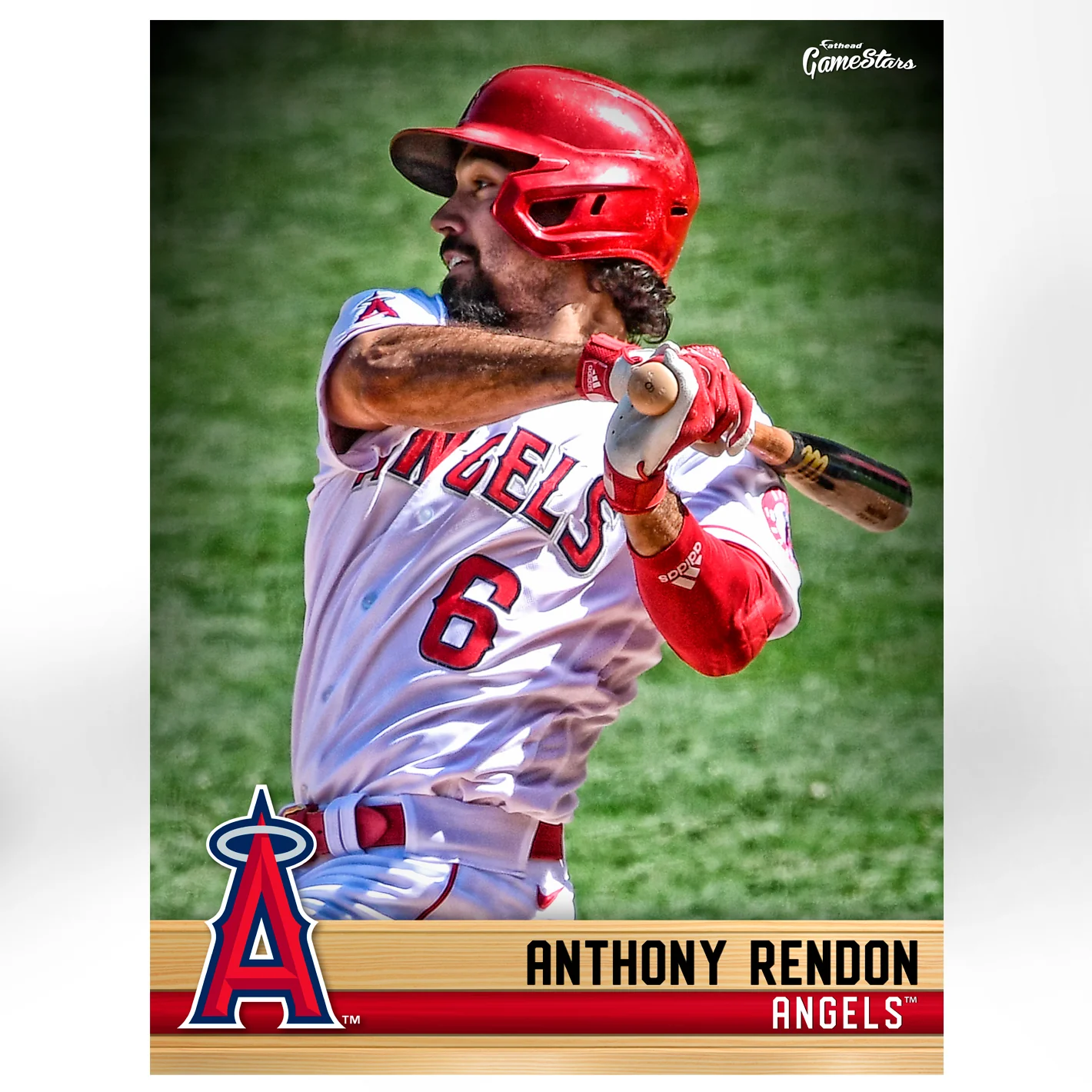Anthony Rendon - GameStars Series - Peel & Stick Poster - Official MLB - Los Angeles Angels - Reusable Vinyl Wall Decal