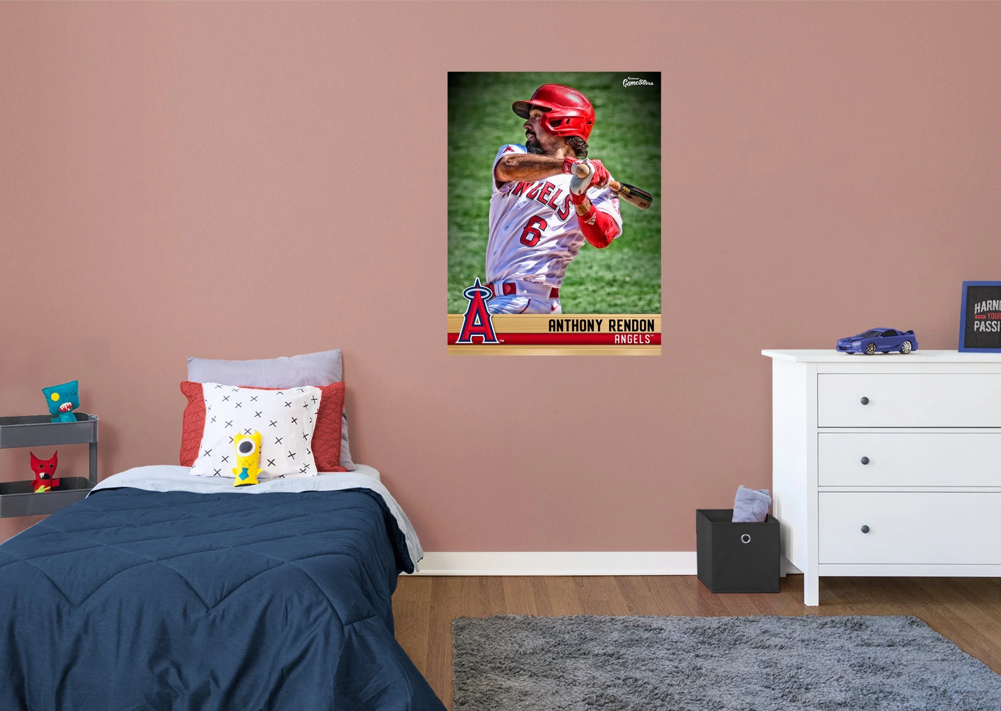 Anthony Rendon - GameStars Series - Peel & Stick Poster - Official MLB - Los Angeles Angels - Reusable Vinyl Wall Decal - Image 4