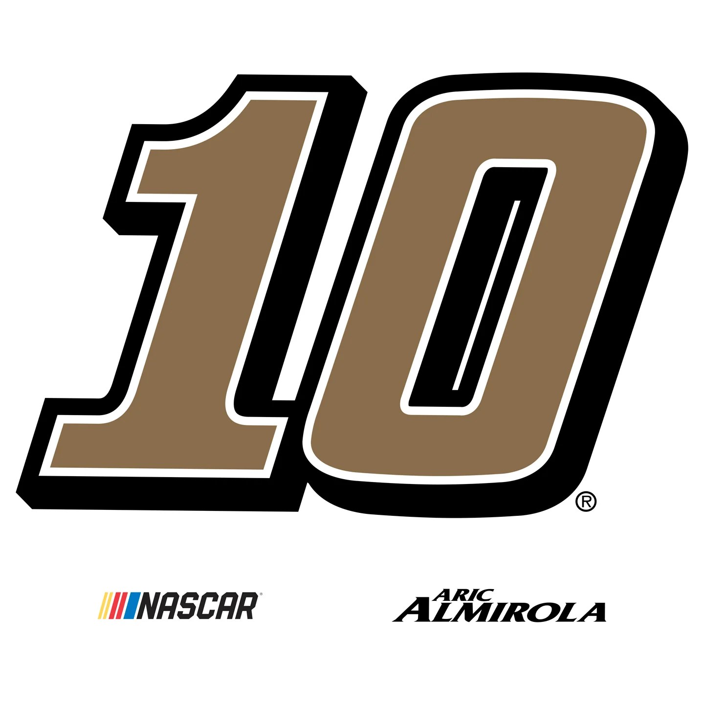 Aric Almirola #10 Logo - RealBig Collection - Official NASCAR - Reusable Vinyl Wall Decals - Image 6