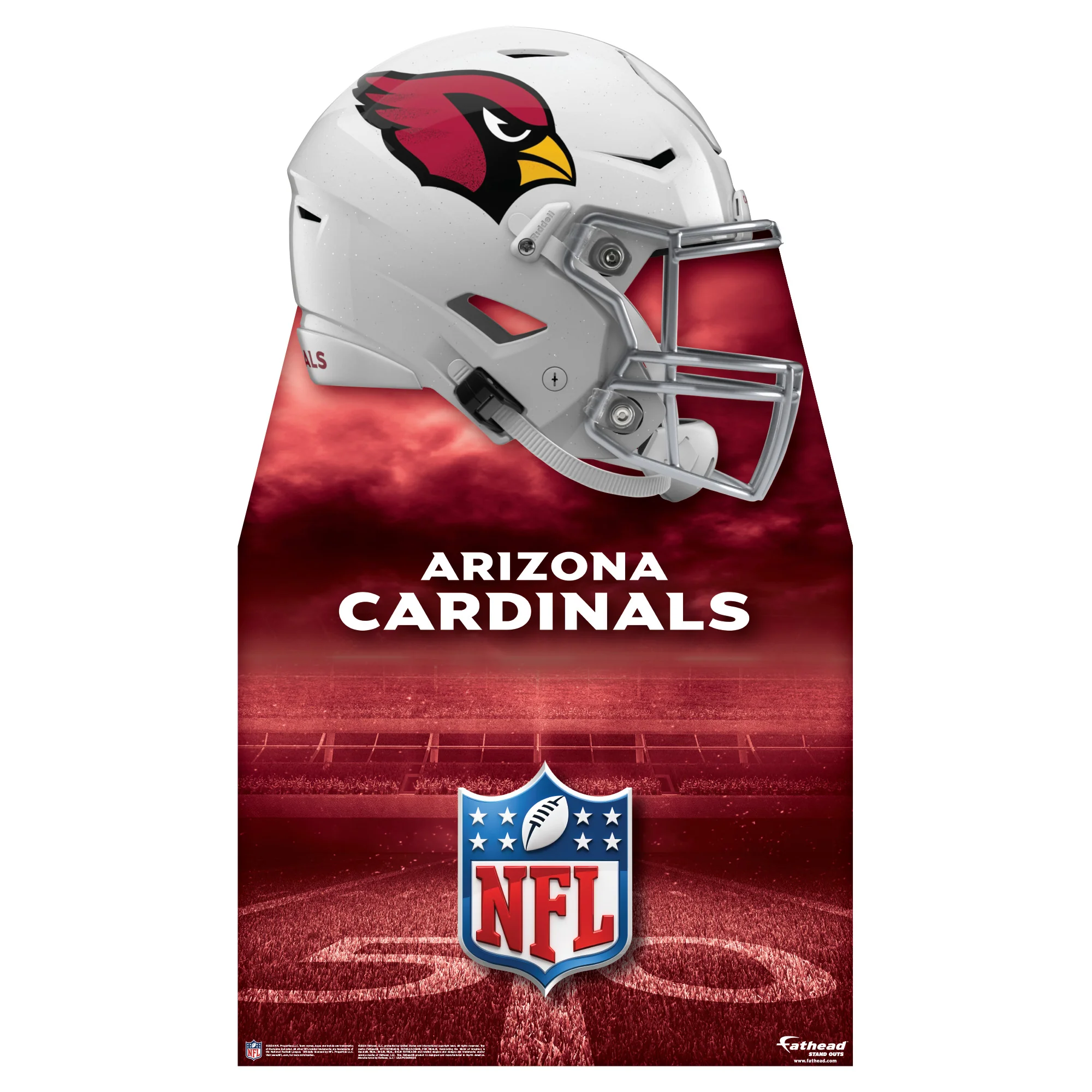 Arizona Cardinals Helmet - Life-Size Stand Out - Official NFL - Foam Core Cutout - Image 2