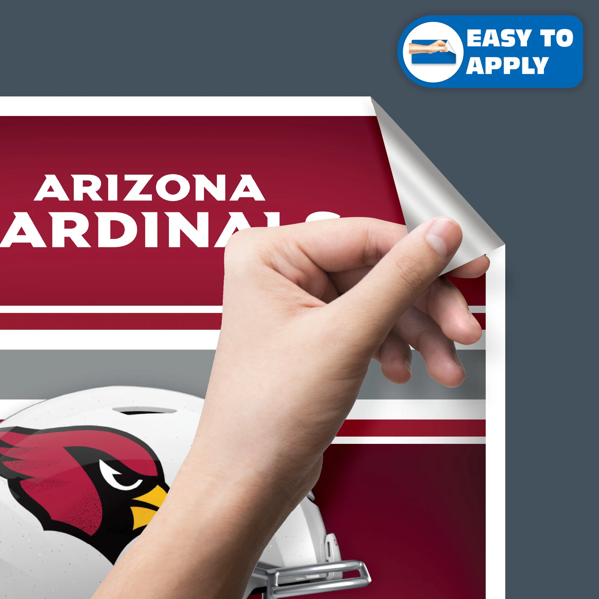 Arizona Cardinals - Helmet Series - Peel & Stick Poster - Official NFL - Reusable Vinyl Wall Decal - Image 4