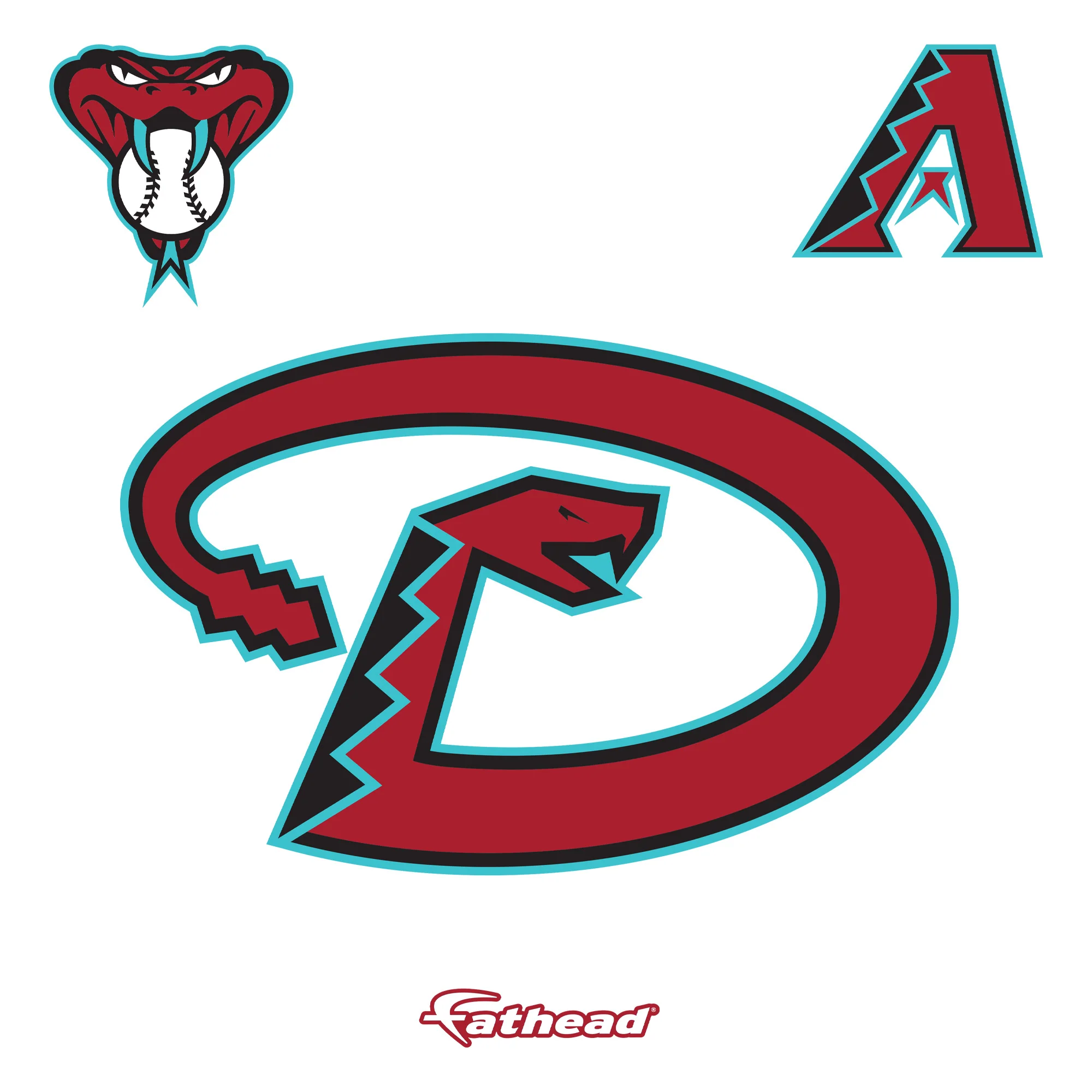 Arizona Diamondbacks - RealBig Alternate Logo Collection - Official MLB - Reusable Vinyl Wall Decals - Image 6