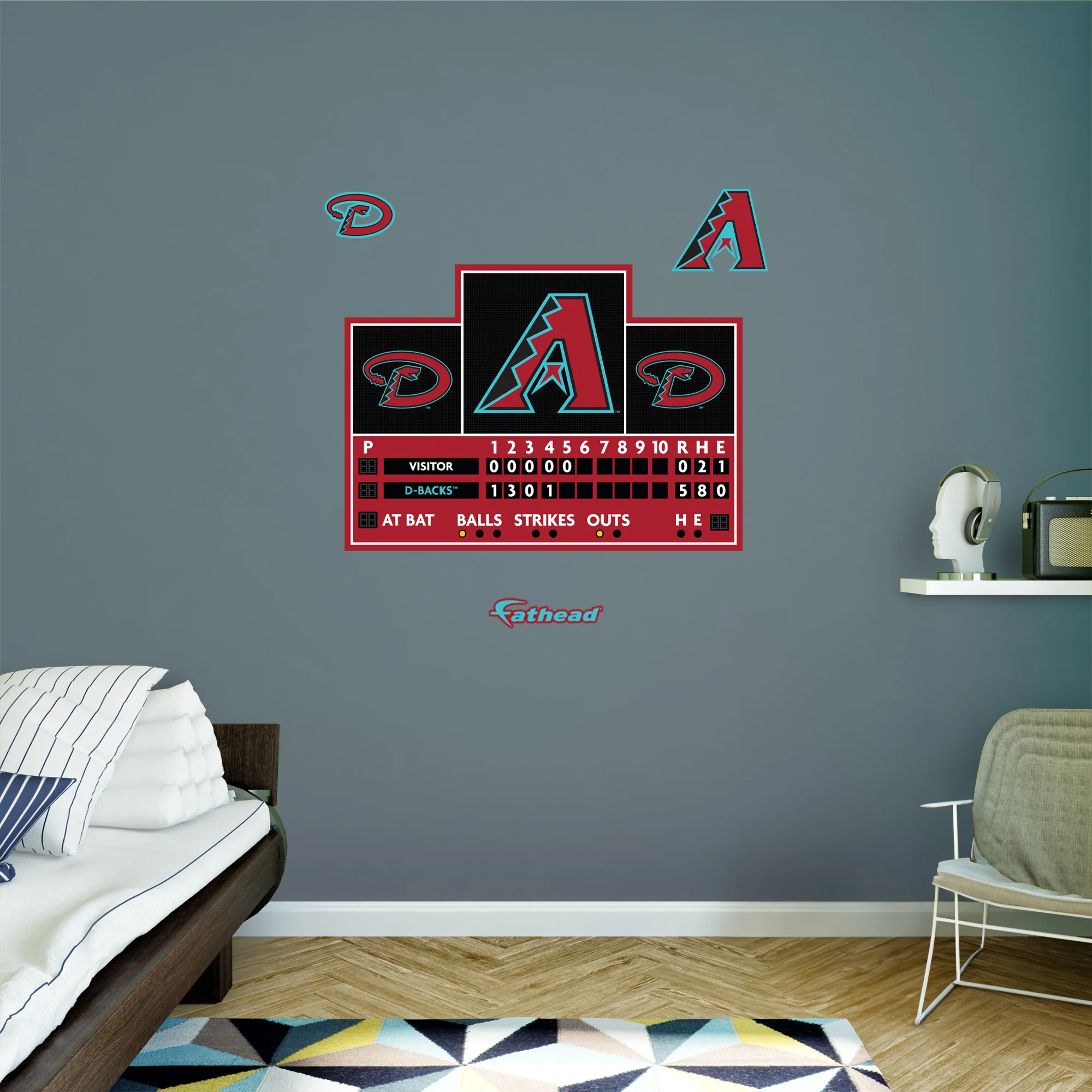 Arizona Diamondbacks - RealBig Scoreboard Collection - Official MLB - Reusable Vinyl Wall Decals - Image 5