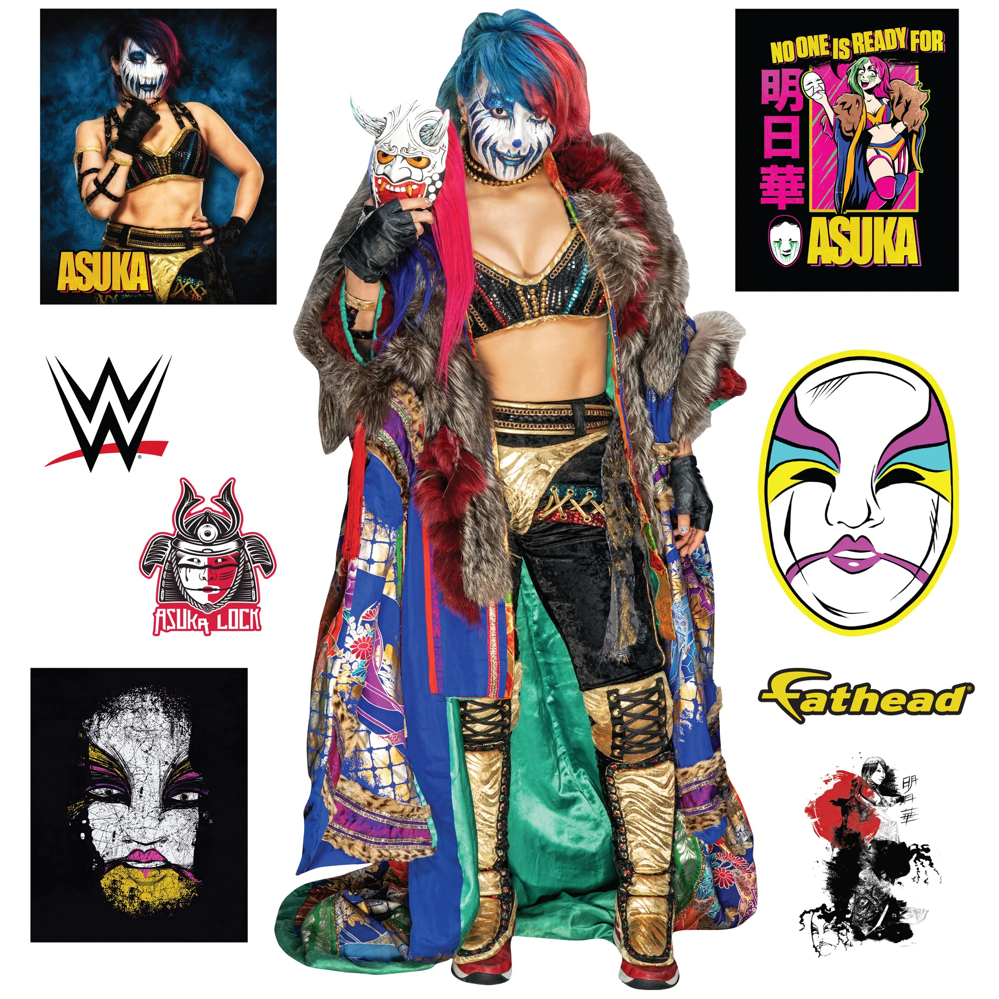Asuka - RealBig Collection - Official WWE - Reusable Vinyl Wall Decals #2 - Image 2