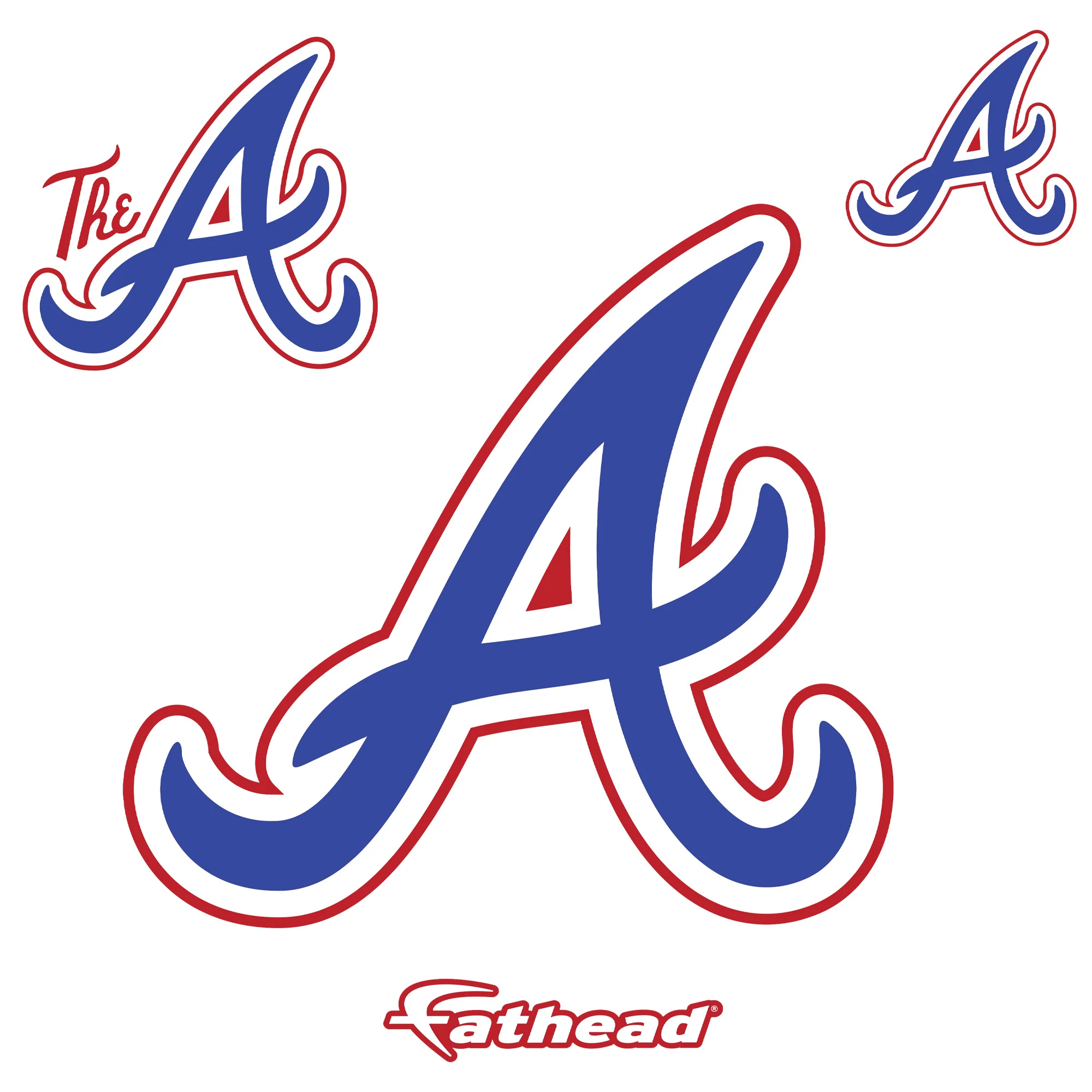 Atlanta Braves - RealBig City Connect Logo Collection - Official MLB - Reusable Vinyl Wall Decals - Image 5