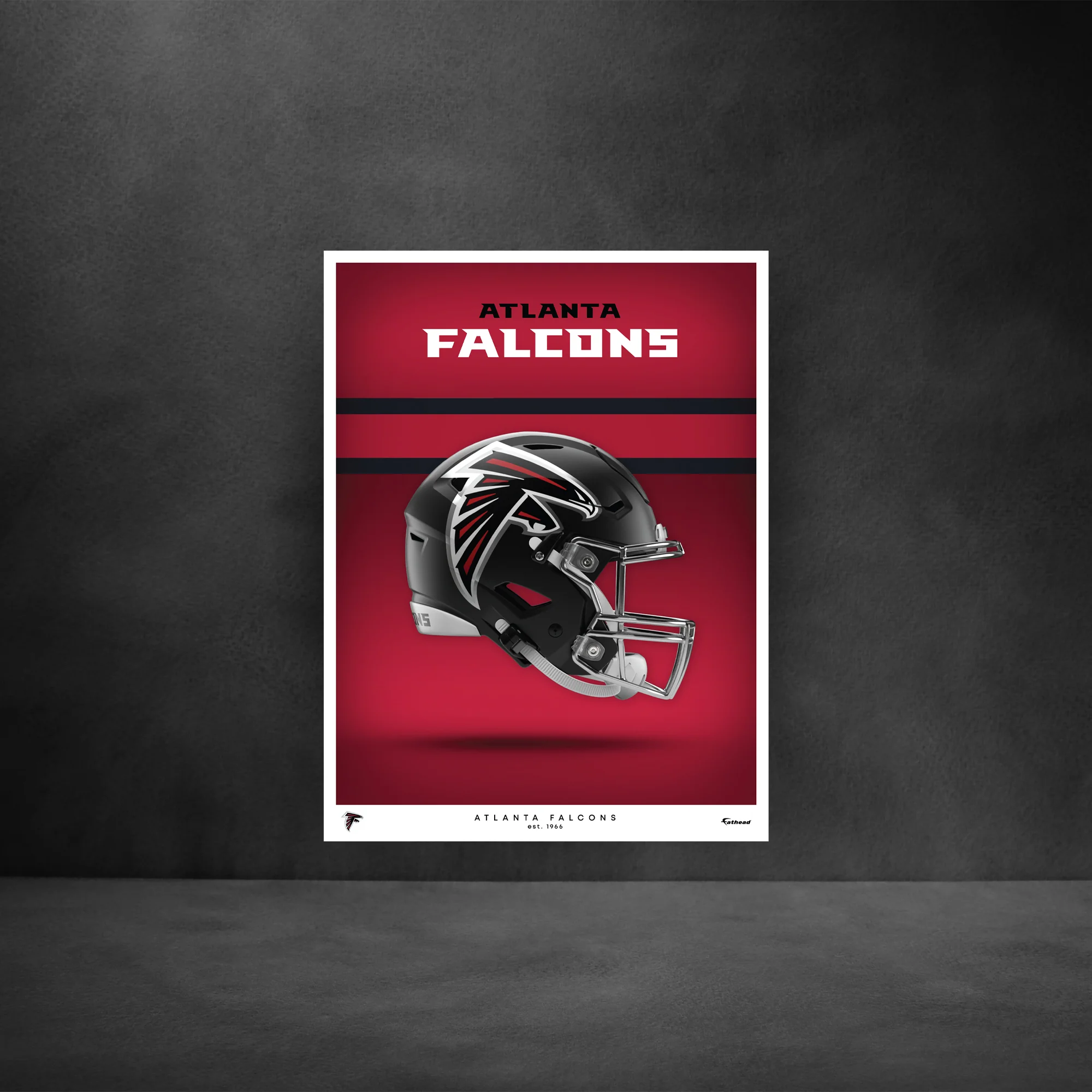 Atlanta Falcons - Helmet Series - Peel & Stick Poster - Official NFL - Reusable Vinyl Wall Decal - Image 5