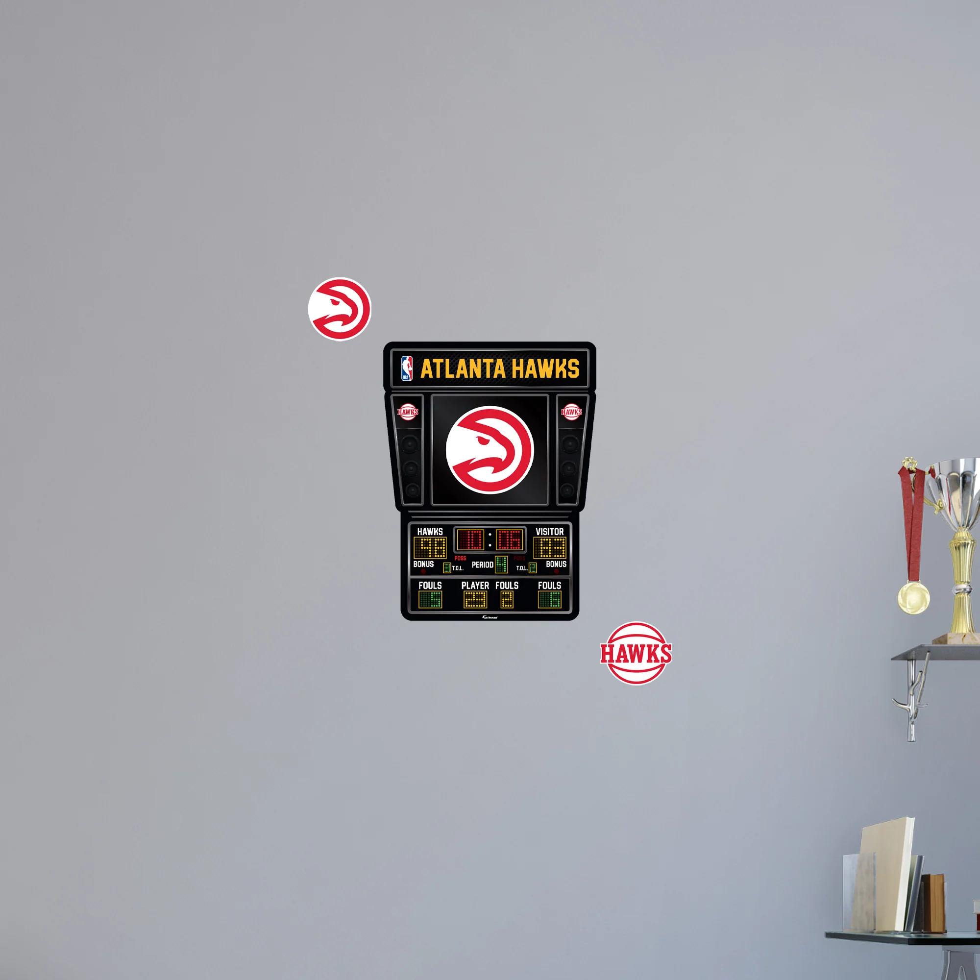 Atlanta Hawks - RealBig Scoreboard Collection - Official NBA - Reusable Vinyl Wall Decals - Image 7
