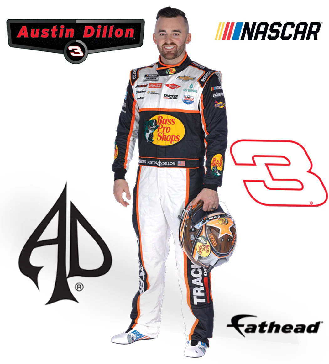 Austin Dillon - RealBig Driver Collection - Official NASCAR - Reusable Vinyl Wall Decals - Image 6