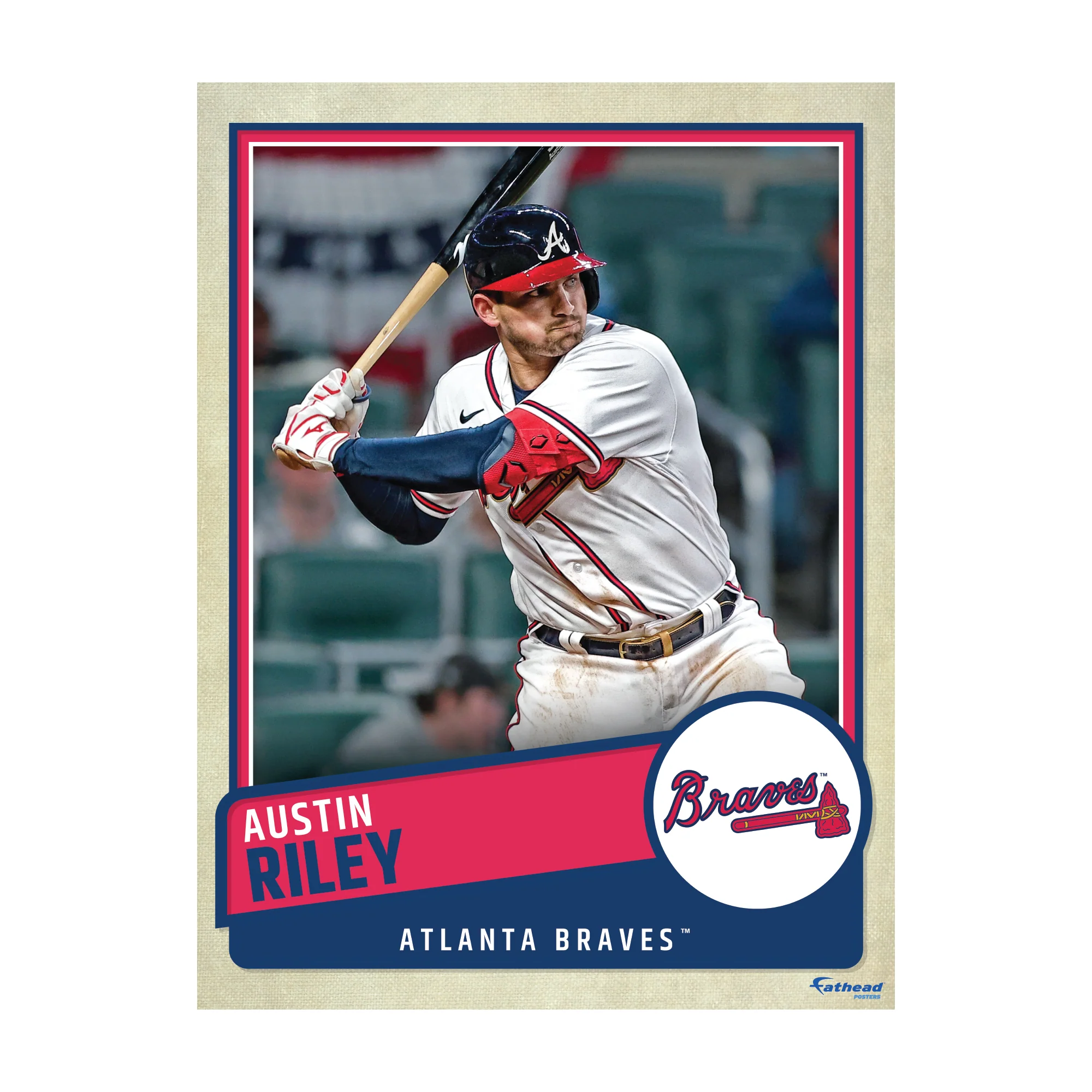Austin Riley - Peel & Stick Poster - Official MLB - Atlanta Braves - Reusable Vinyl Wall Decal - Image 4