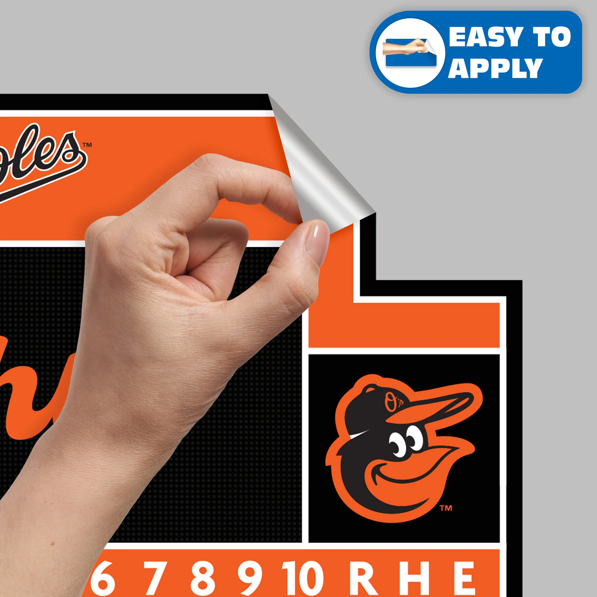 Baltimore Orioles - Scoreboard Graphic - With Personalized Name - Official MLB - Vinyl Transfer Decal - Image 4