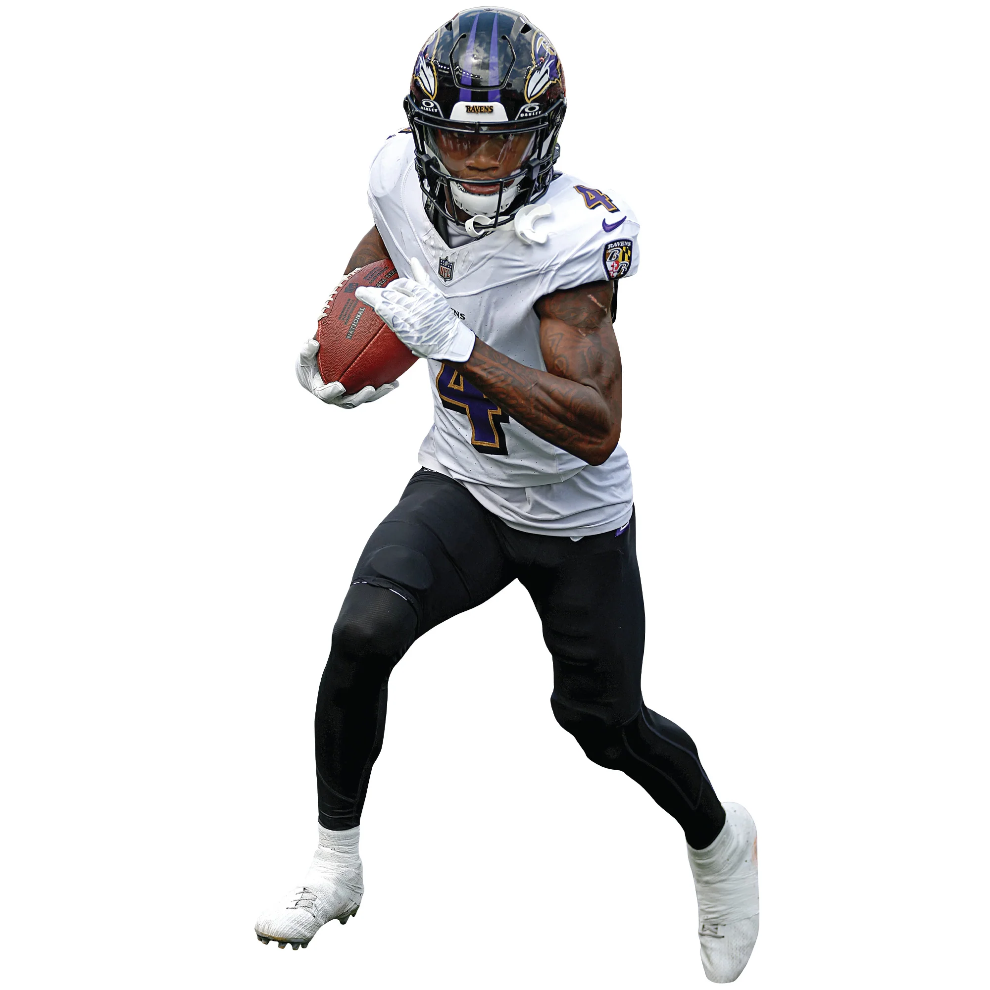 Zay Flowers - RealBig Collection - Official NFL - Baltimore Ravens - Reusable Vinyl Wall Decals - Image 5