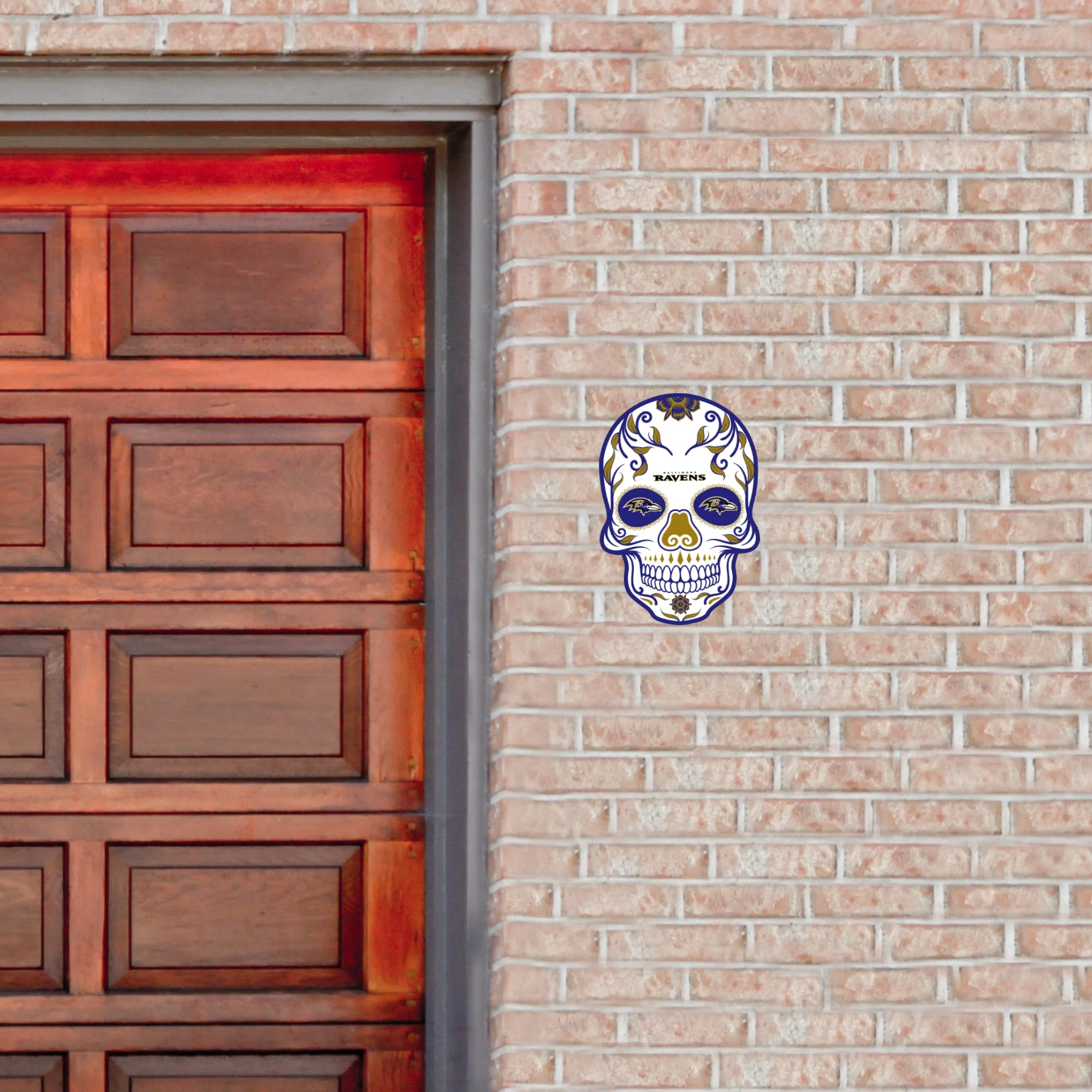 Baltimore Ravens - Sugar Skull Logo - Outdoor Wall Decals - Official NFL - Scratch Resistant Alumigraphics Smooth - Image 3