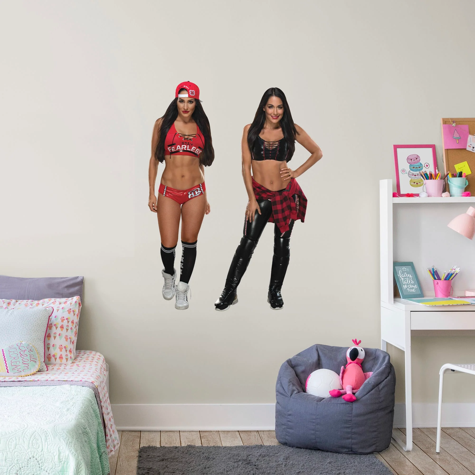 Bella Twins - RealBig Collection - Official WWE - Reusable Vinyl Wall Decals - Image 2