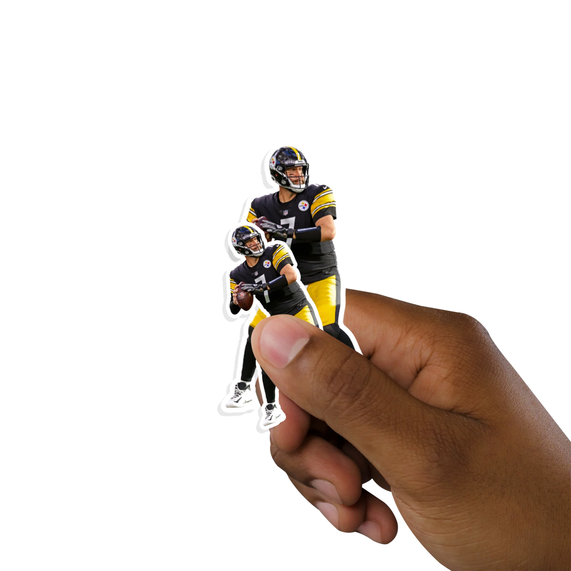 Ben Roethlisberger - 5 Player Minis (Mixed Sizes) - Official NFL - Pittsburgh Steelers - Reusable Vinyl Decals