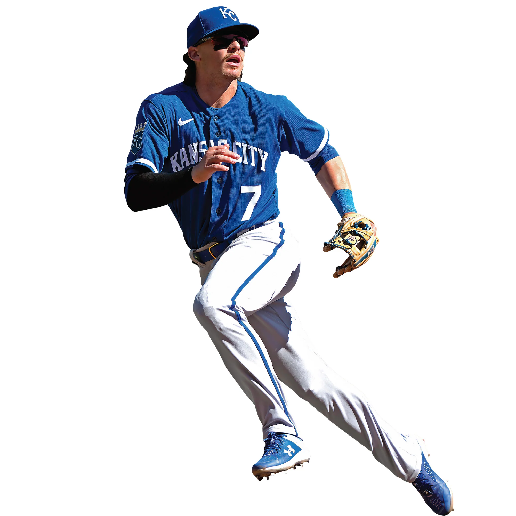 Bobby Witt Jr. - RealBig Fielding Collection - Official MLB - Kansas City Royals - Reusable Vinyl Wall Decals - Image 5