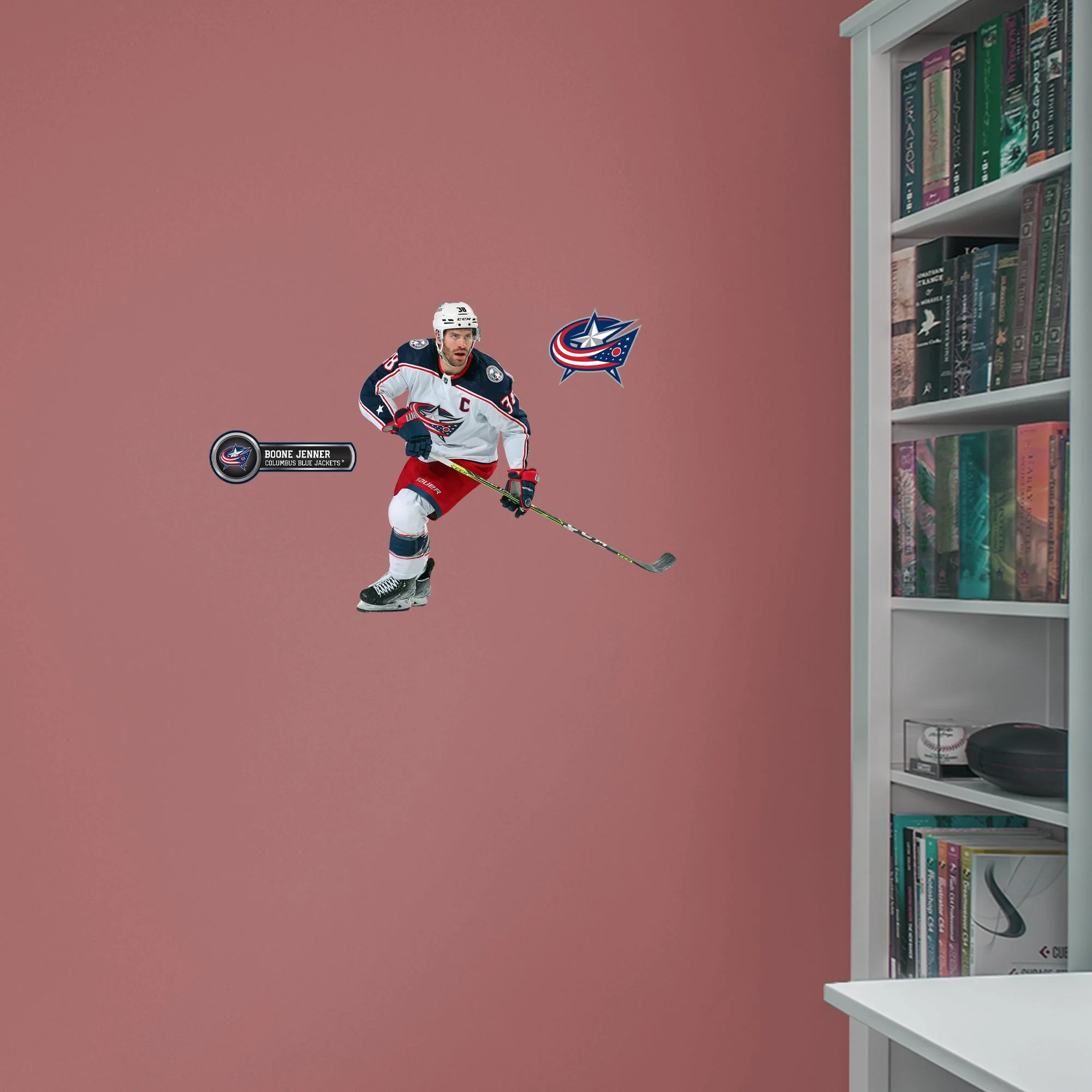 Boone Jenner - RealBig Collection - Official NHL - Columbus Blue Jackets - Reusable Vinyl Wall Decals - Image 4