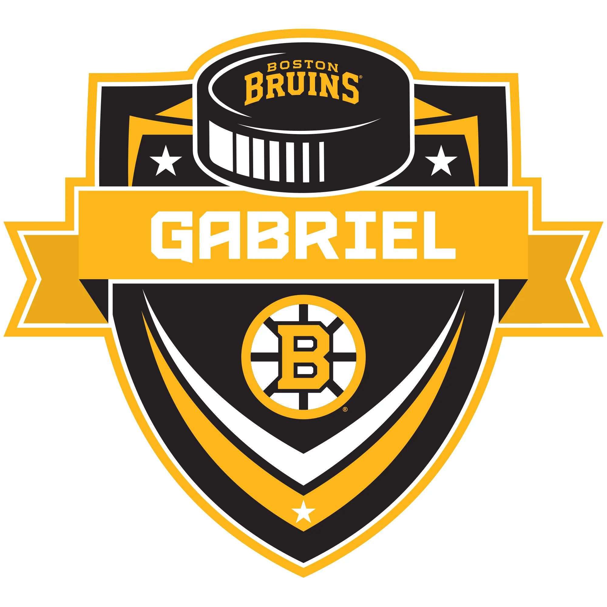 Boston Bruins - Badge - With Personalized Name - Official NHL - Reusable Vinyl Wall Decal - Image 5