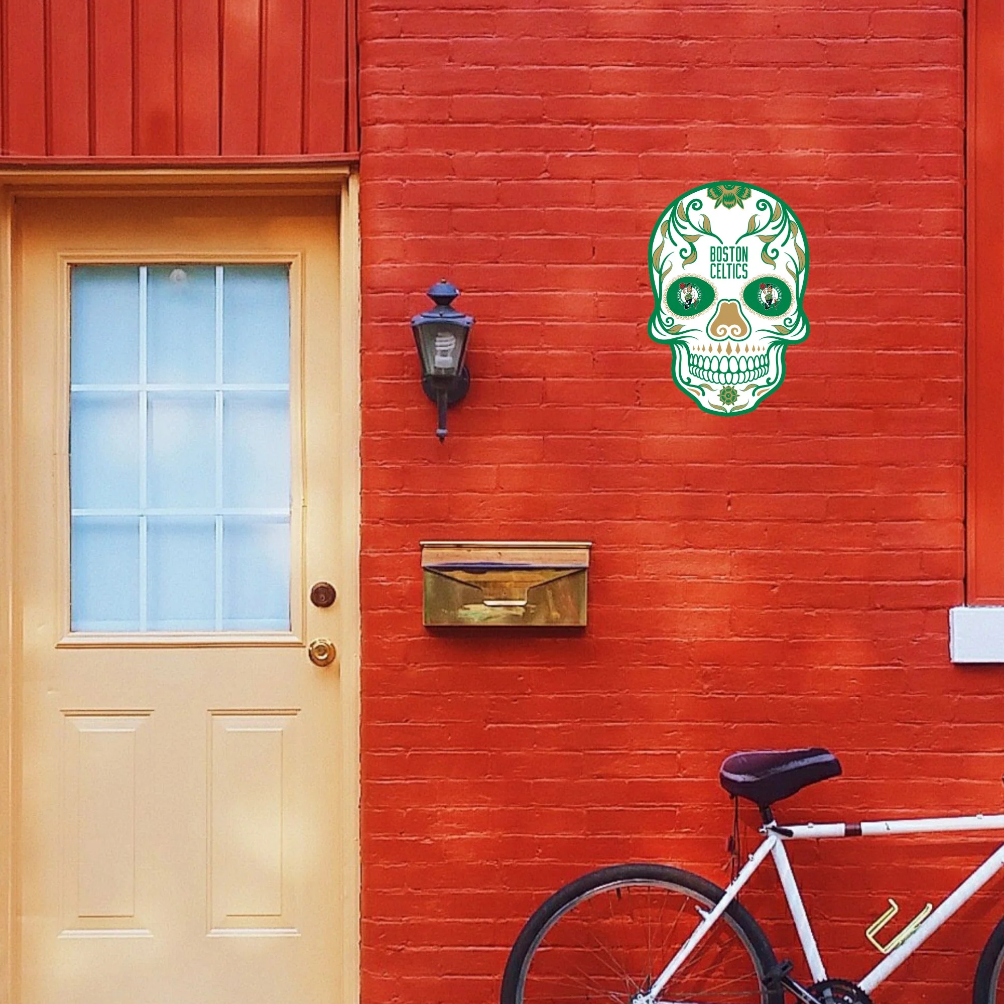 Boston Celtics - Sugar Skull Logo - Outdoor Wall Decals - Official NBA - Scratch Resistant Alumigraphics Smooth - Image 3