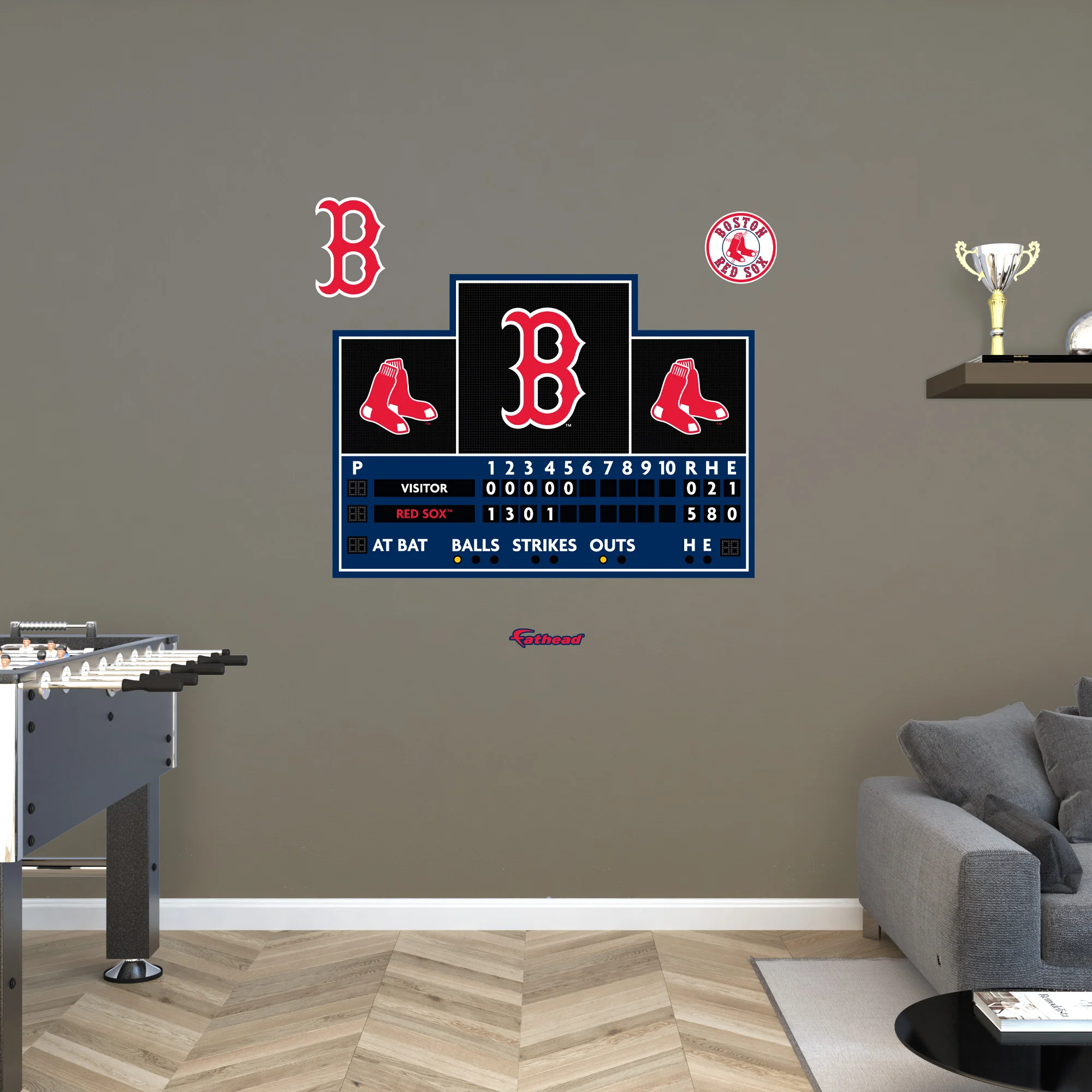 Boston Red Sox - RealBig Scoreboard Collection - Official MLB - Reusable Vinyl Wall Decals - Image 5