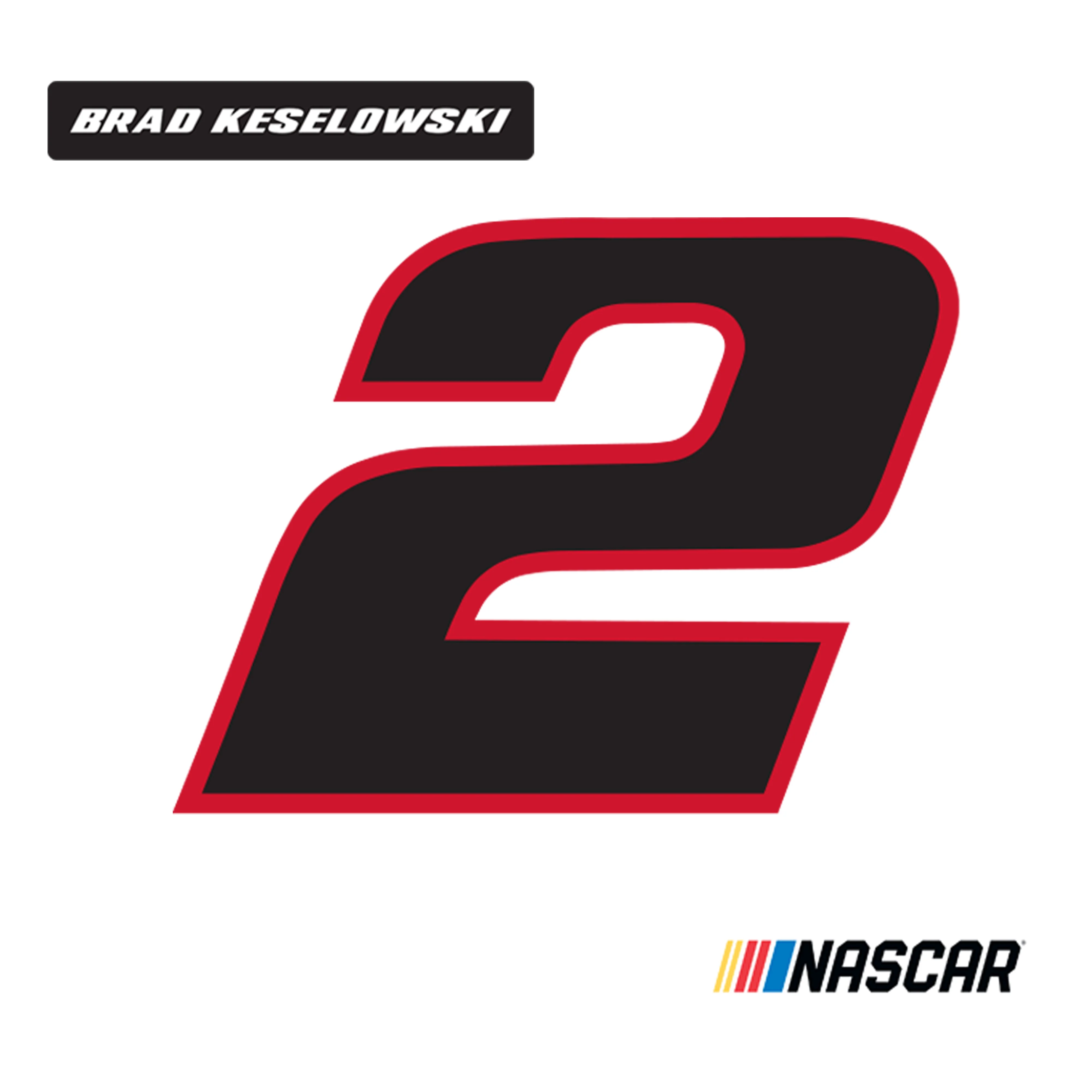 Brad Keselowski #2 Logo - RealBig Collection - Official NASCAR - Reusable Vinyl Wall Decals - Image 6