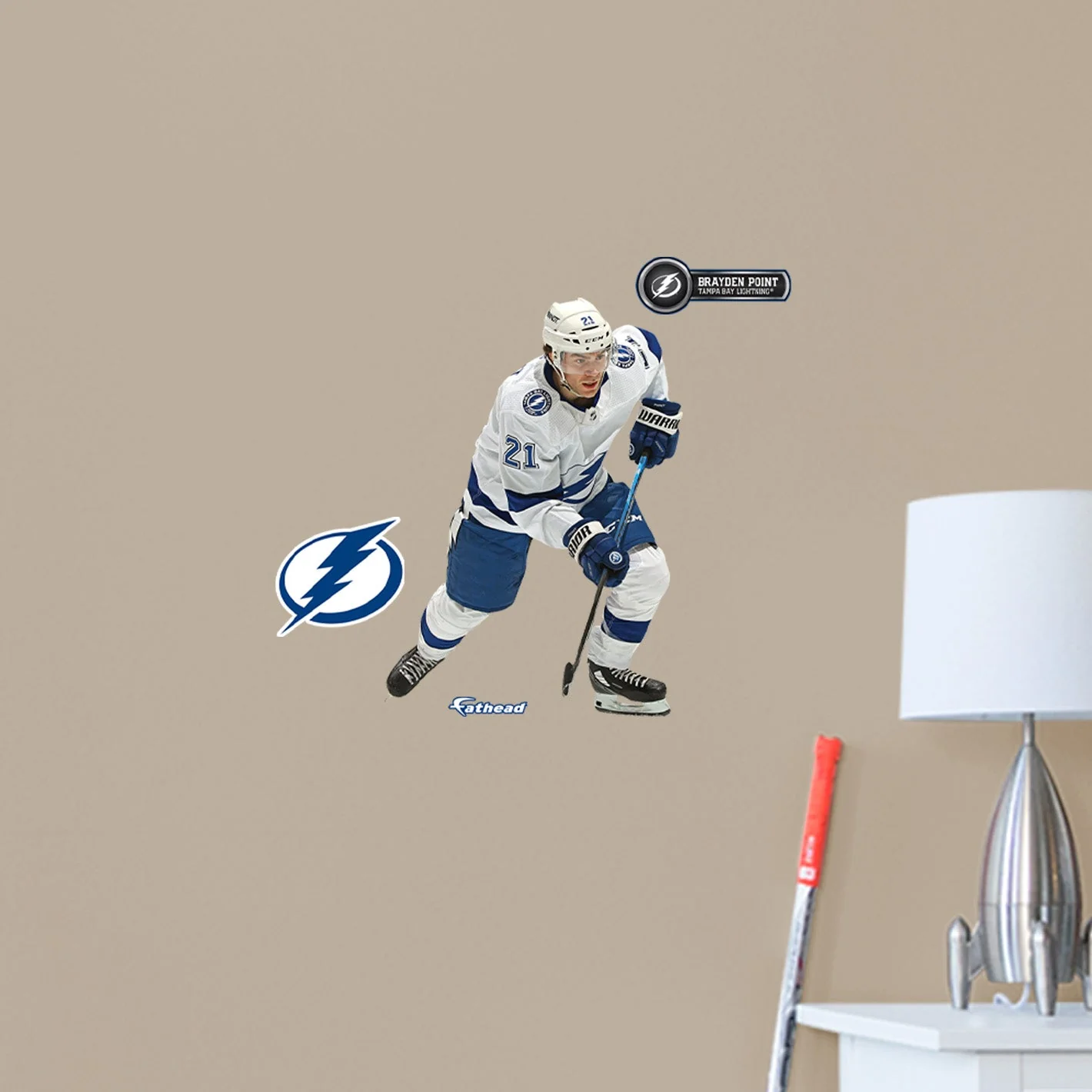 Brayden Point - RealBig Collection - Official NHL - Tampa Bay Lightning - Reusable Vinyl Wall Decals #2 - Image 7
