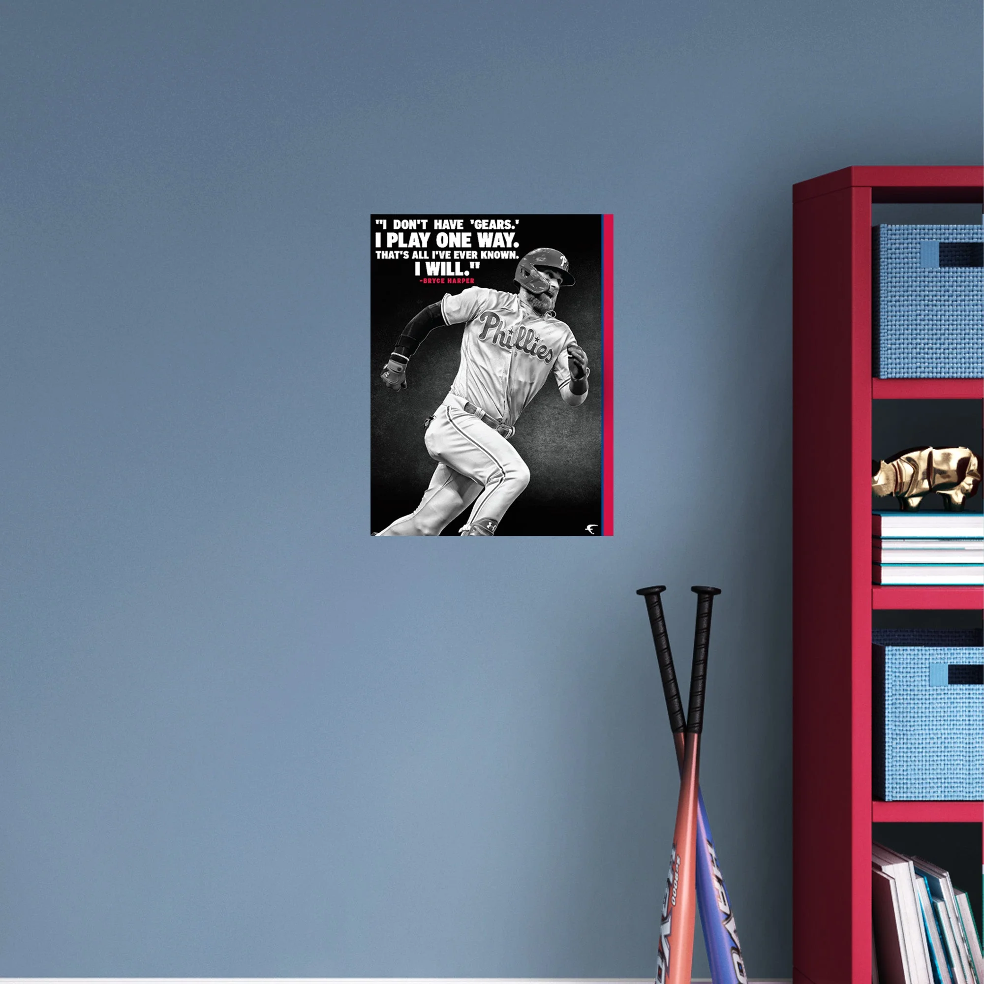 Bryce Harper - Inspirational - Peel & Stick Poster - Official MLB - Philadelphia Phillies - Reusable Vinyl Wall Decal #2 - Image 5
