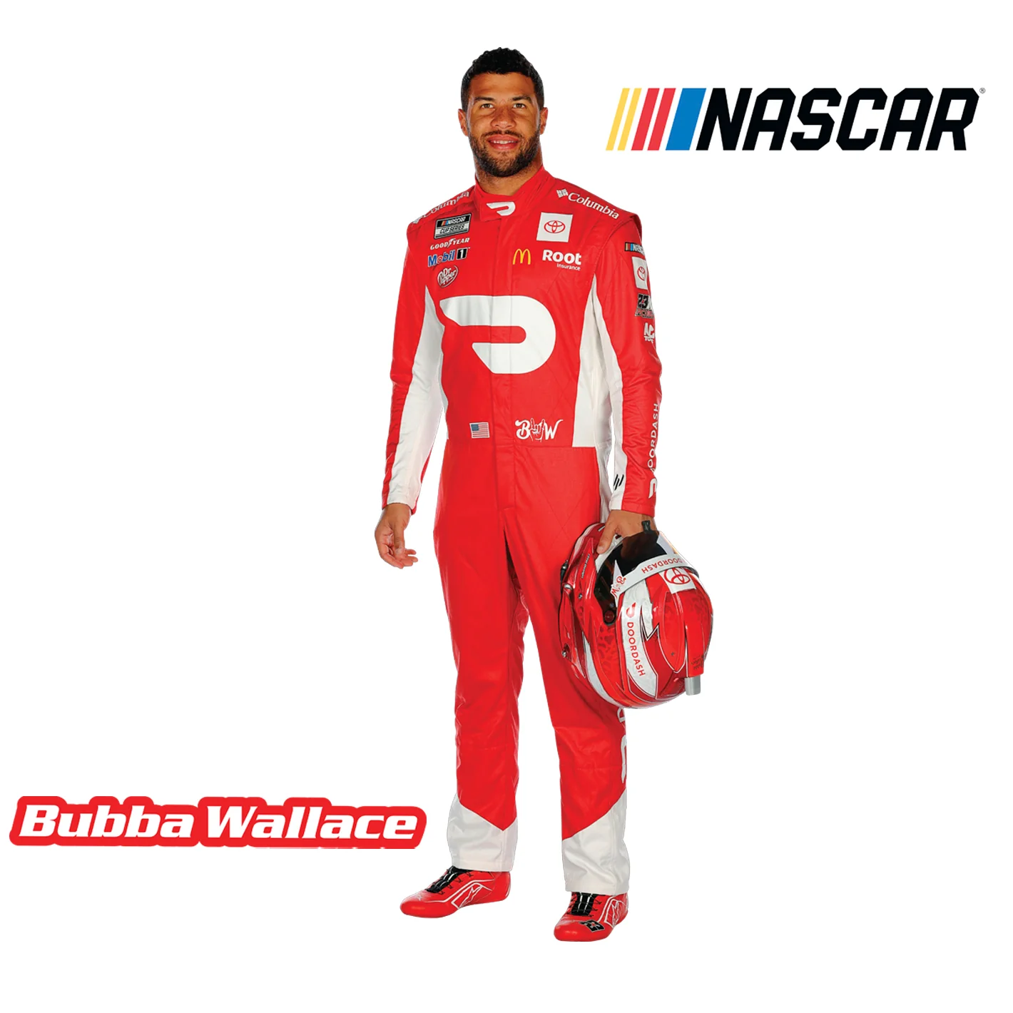 Bubba Wallace - RealBig Driver Collection - Official NASCAR - Reusable Vinyl Wall Decals - Image 10