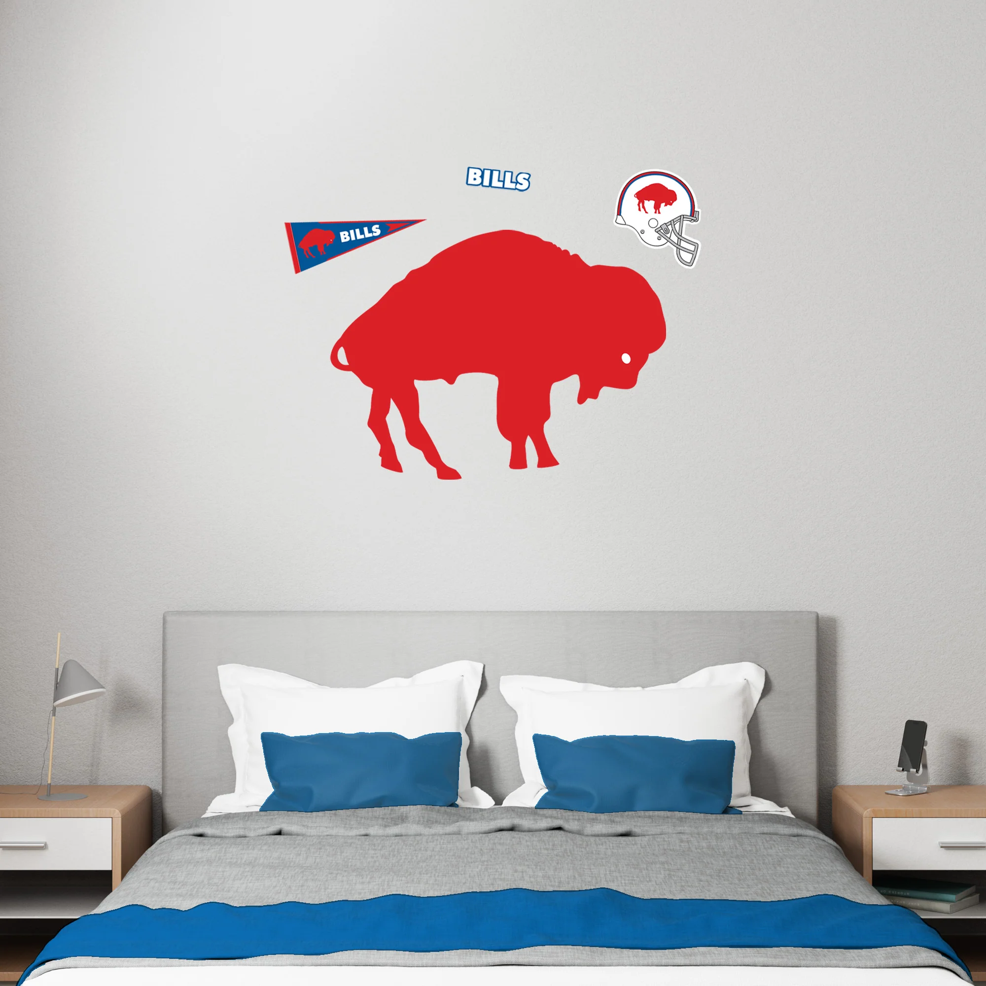 Buffalo Bills - RealBig Classic Logo Collection - Official NFL - Reusable Vinyl Wall Decals - Image 4