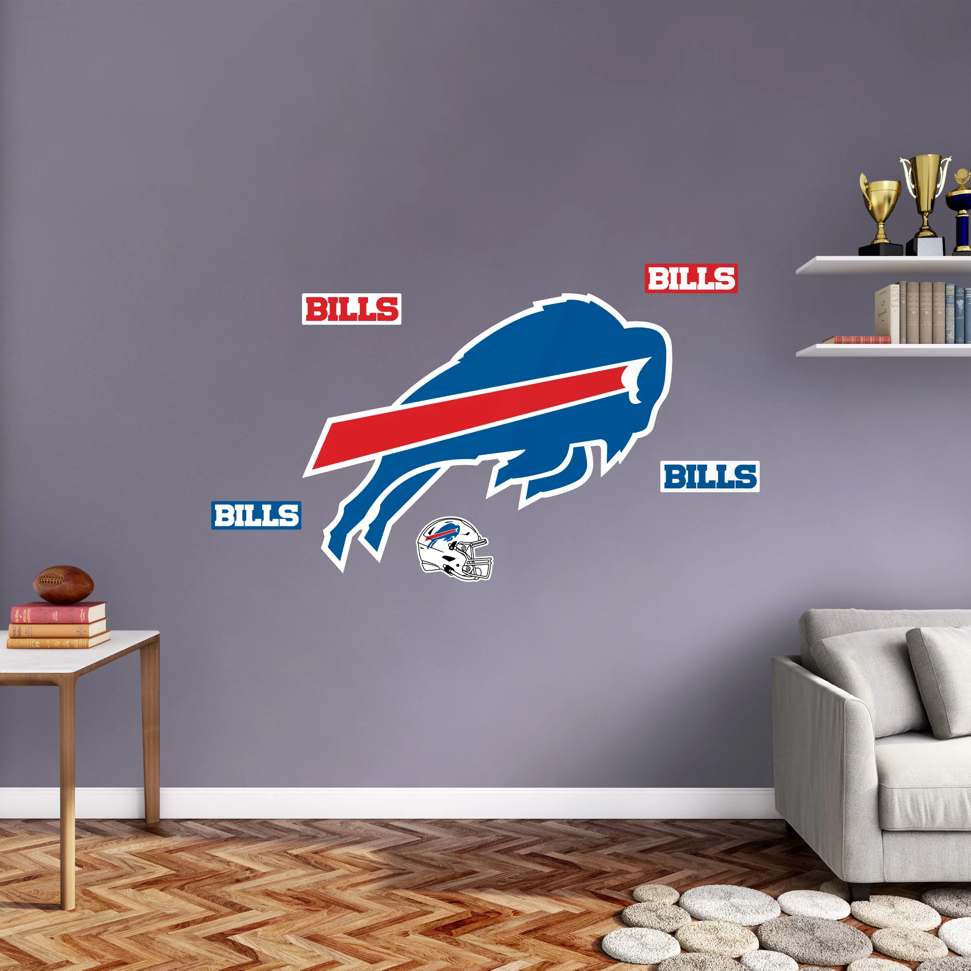 Buffalo Bills - RealBig Logo Collection - Official NFL - Reusable Vinyl Wall Decals - Image 3