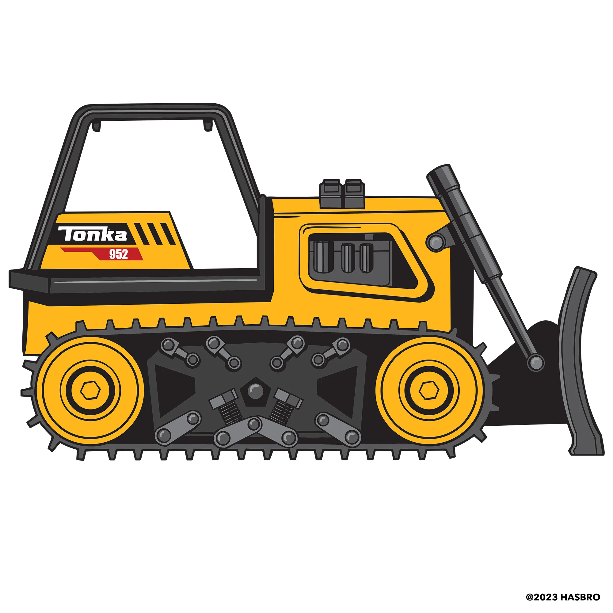 Bulldozer - RealBig Classic Collection - Official Hasbro - Reusable Vinyl Wall Decals - Image 5