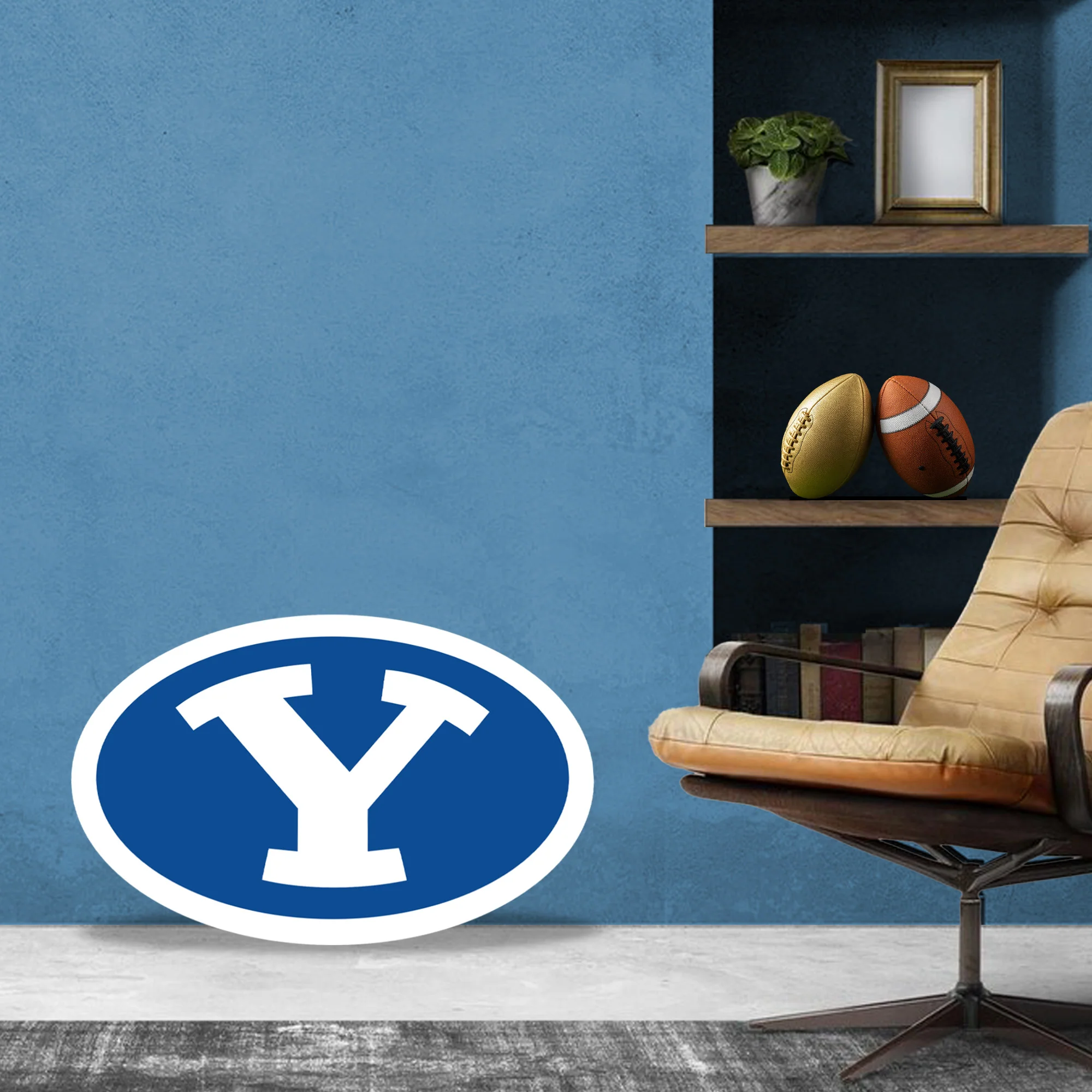 BYU Cougars Logo - Big Head - Official NCAA - Foam Core Cutout - Image 3