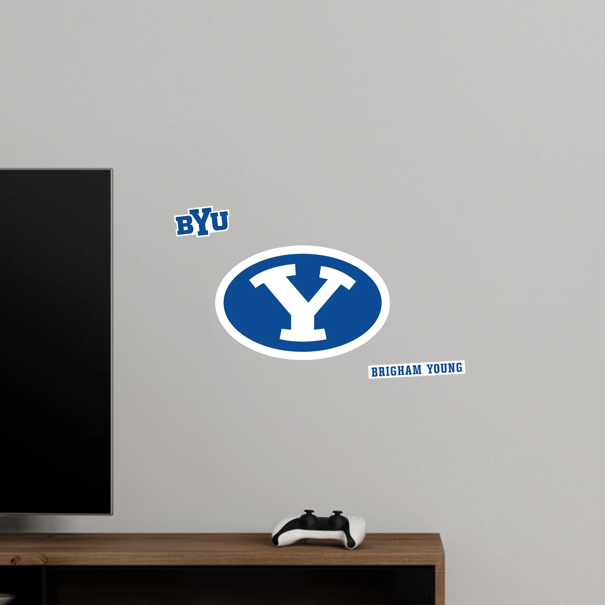 BYU Cougars - RealBig Logo Collection - Official NCAA - Reusable Vinyl Wall Decals - Image 7
