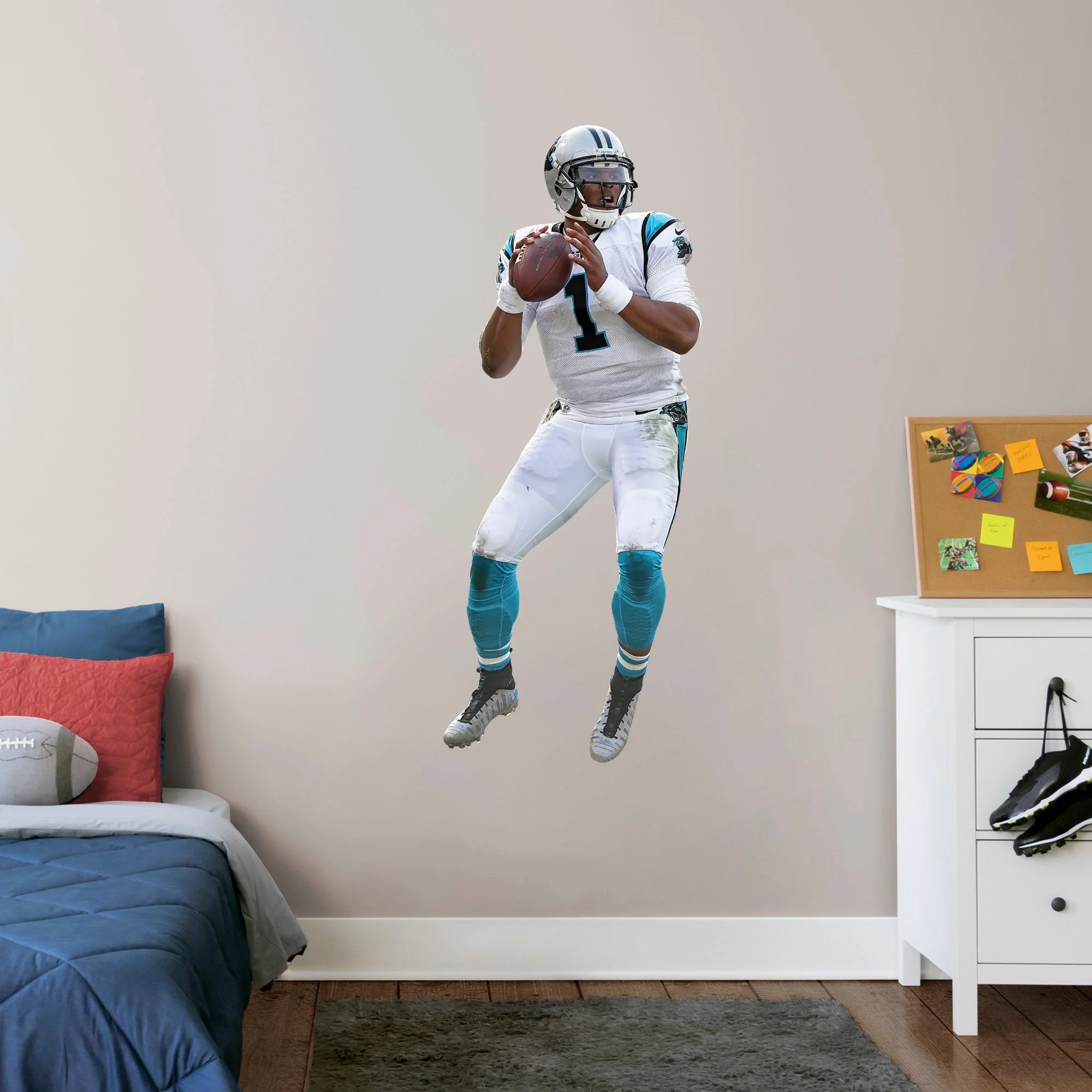 Cam Newton - RealBig Collection - Official NFL - Carolina Panthers - Reusable Vinyl Wall Decals #2 - Image 3